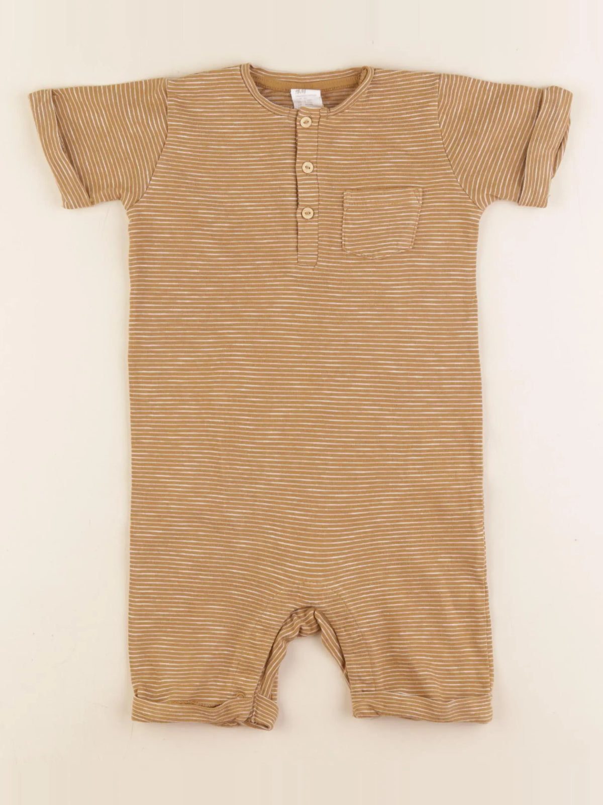 H&M - combinaison marron - 9/12 mois