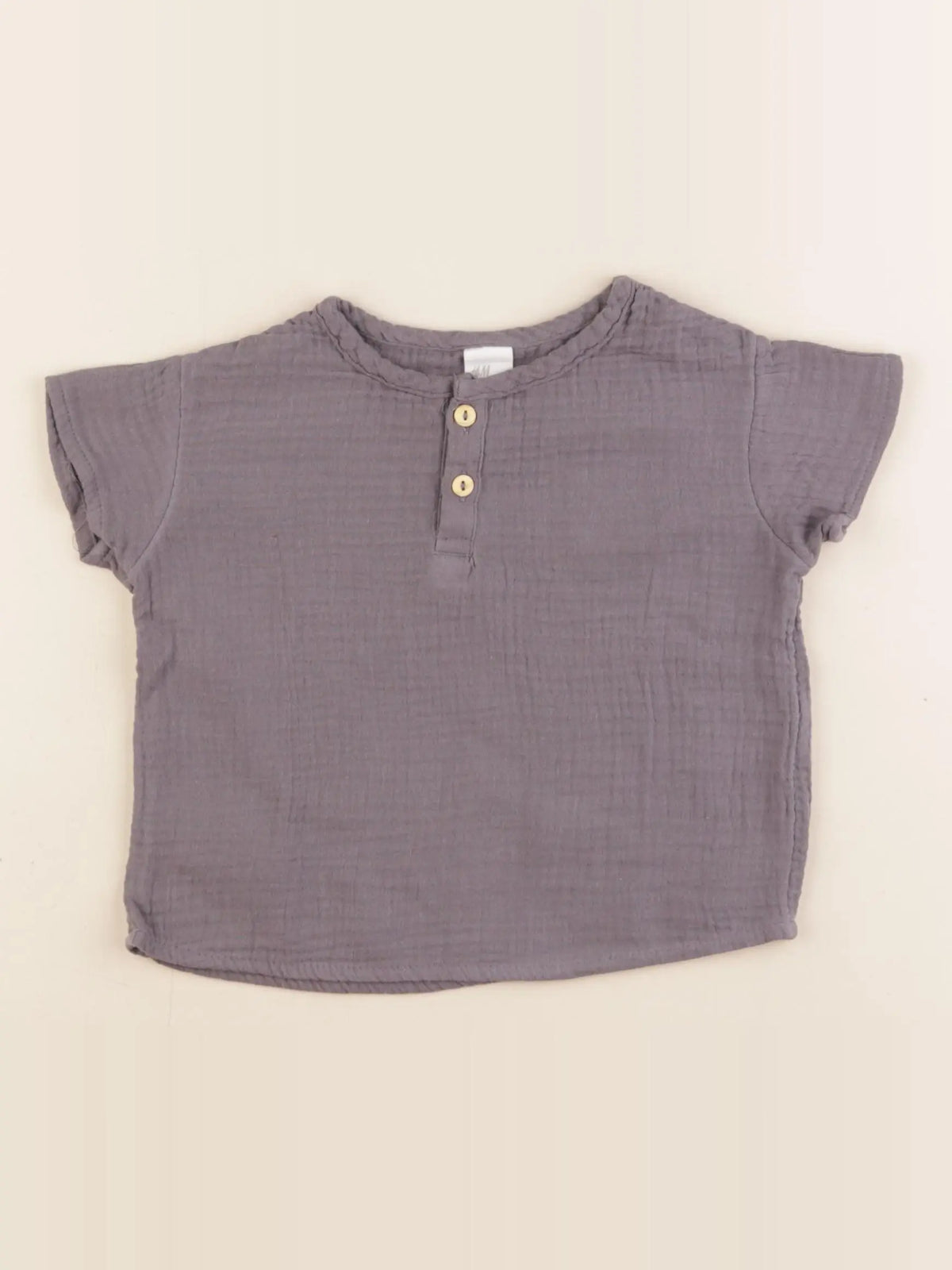 H&M - tee-shirt gris - 9/12 mois