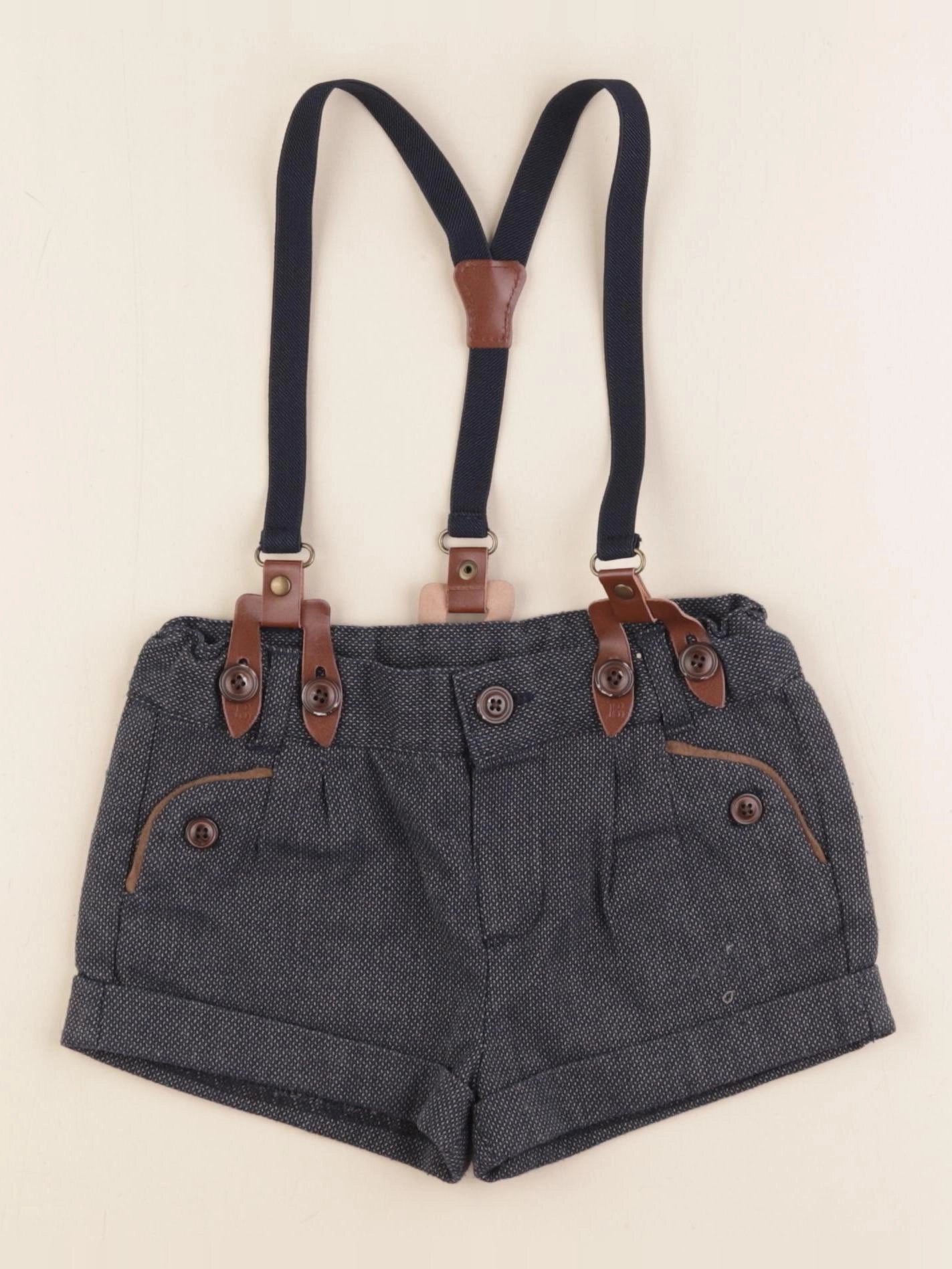 Zara - short bleu - 12/18 mois