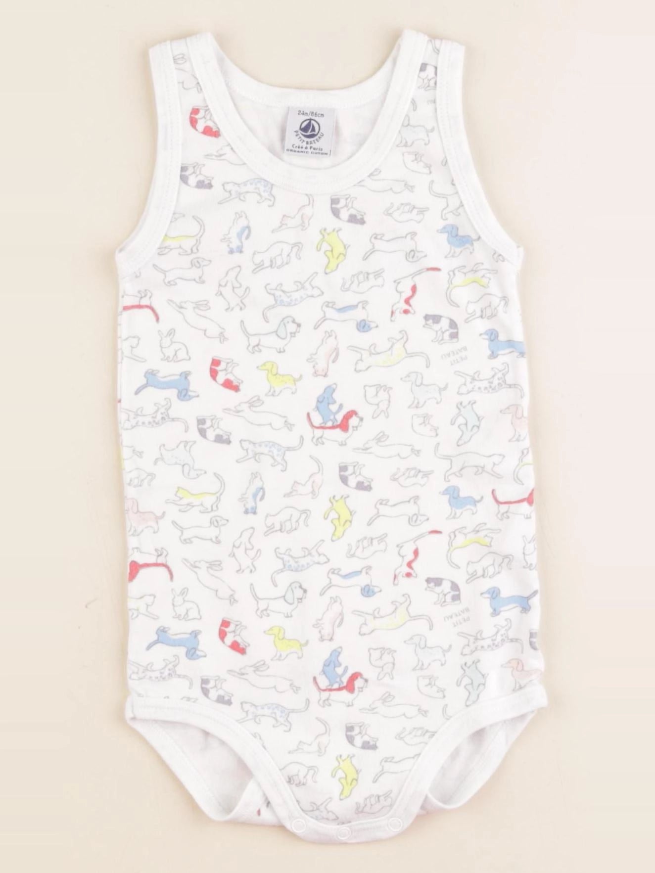 Petit Bateau - body multicolore - 24 mois