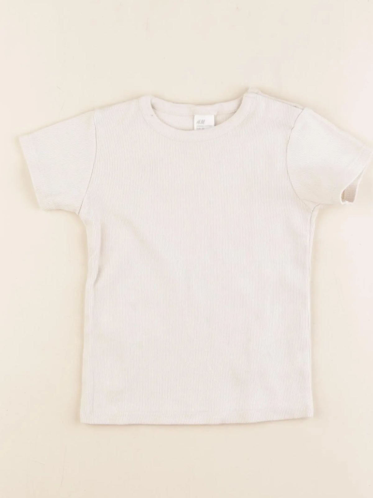 H&M - tee-shirt beige - 18/24 mois