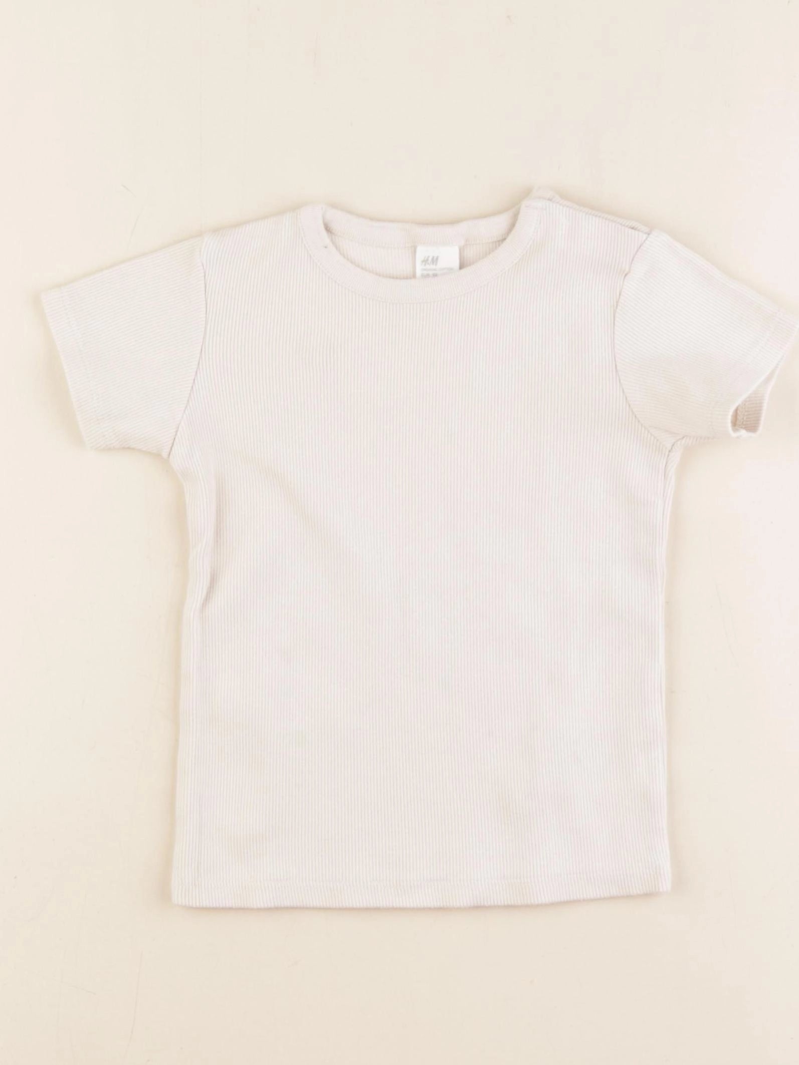 H&M - tee-shirt beige - 18/24 mois