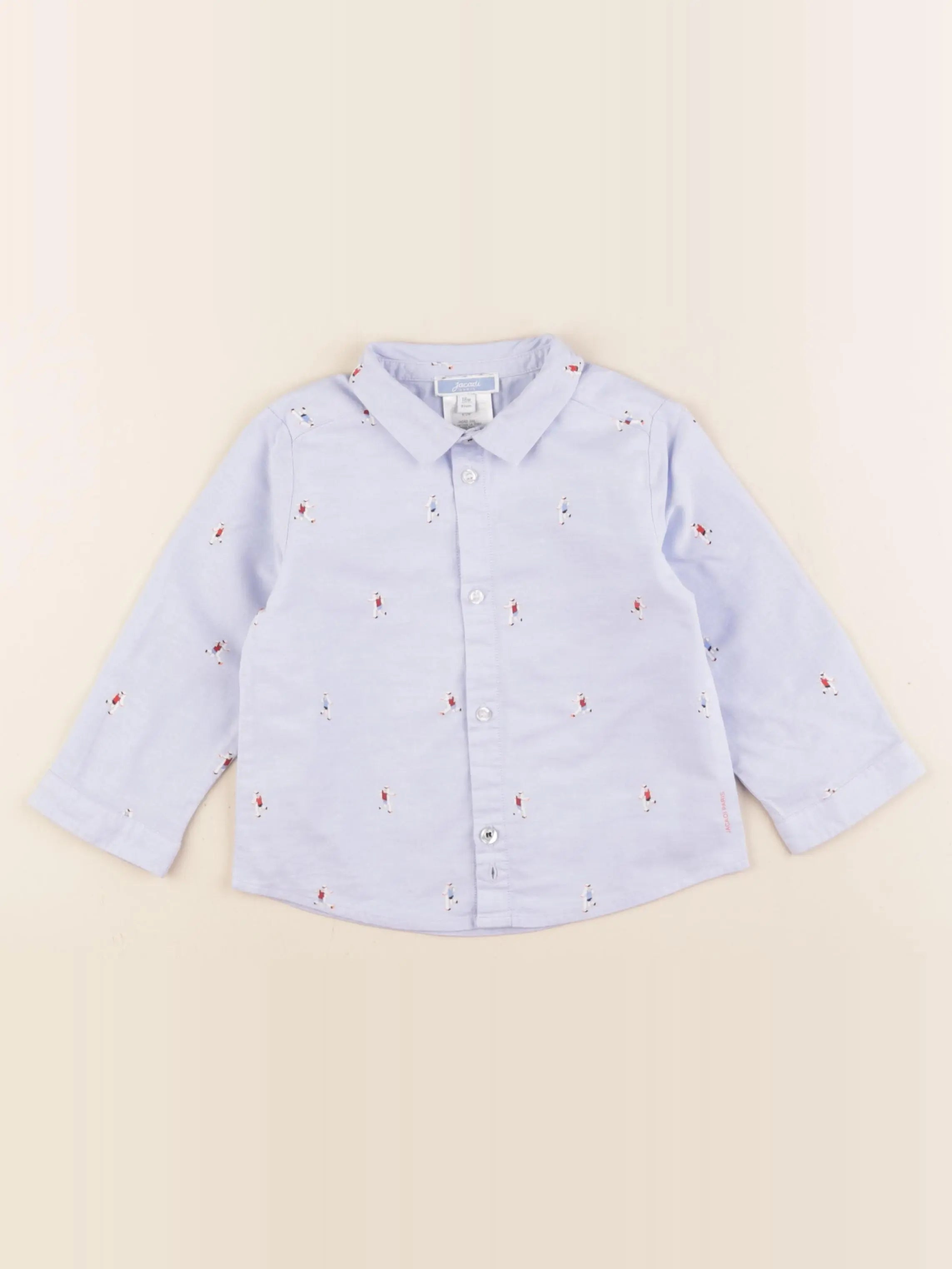 Jacadi - chemise bleu - 18 mois