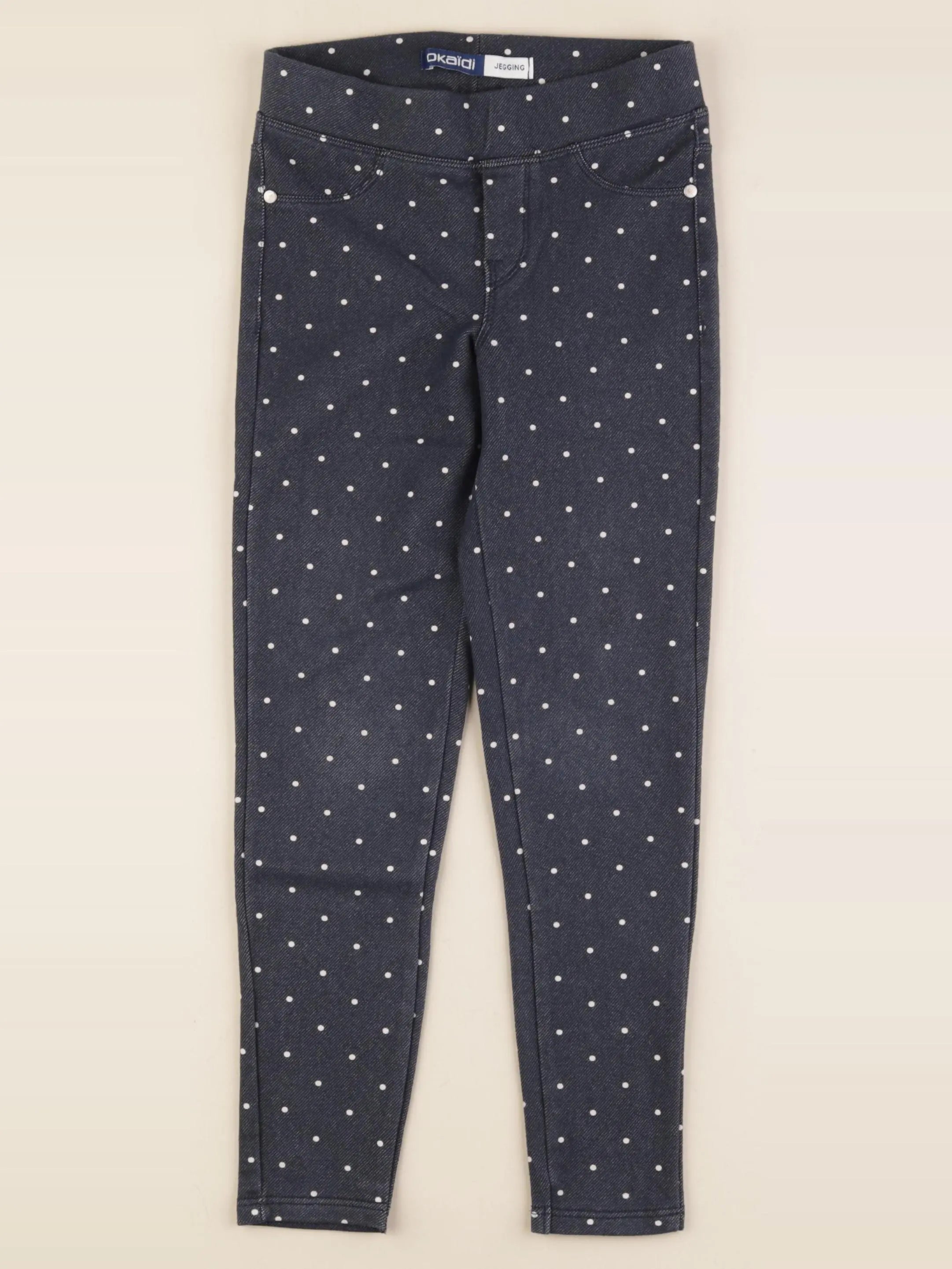 Okaidi - jegging bleu - 7 ans