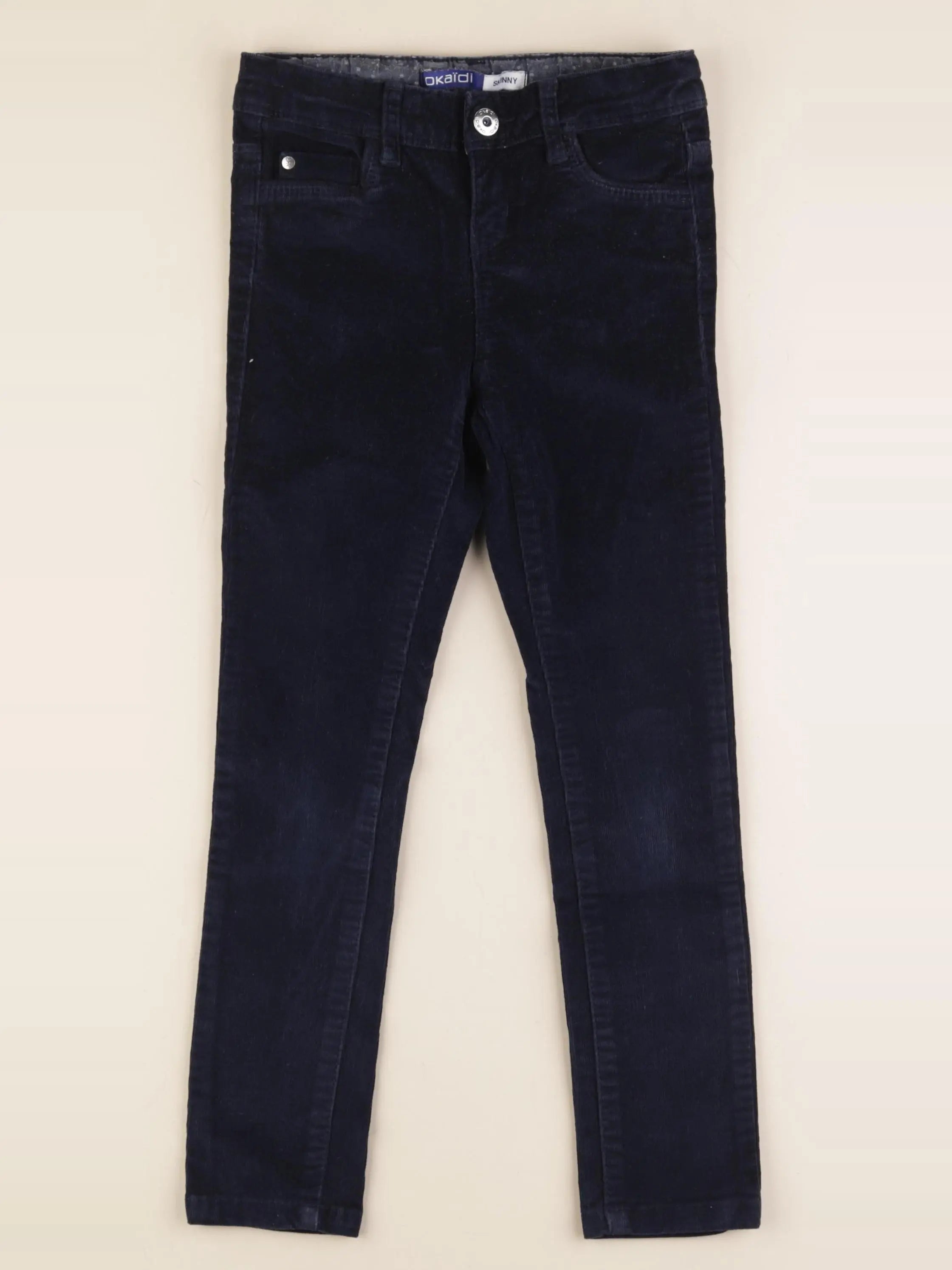 Okaidi - pantalon bleu - 7 ans