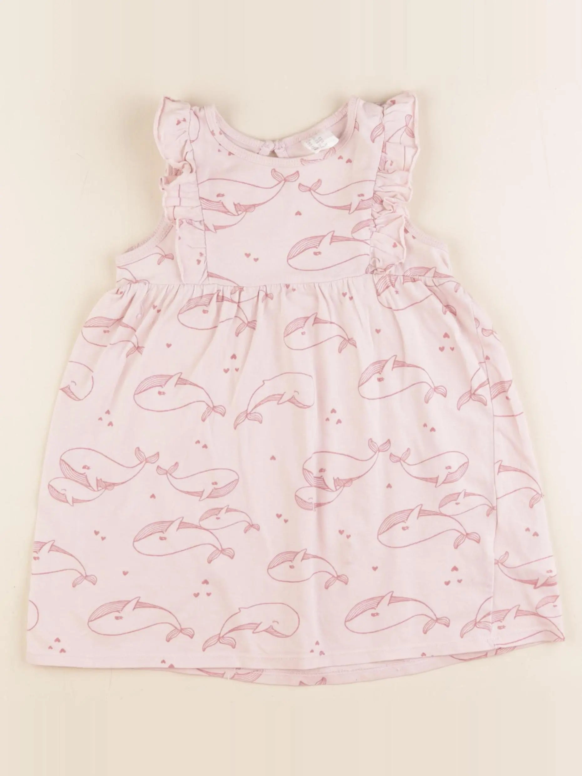 H&M - robe rose - 18/24 mois