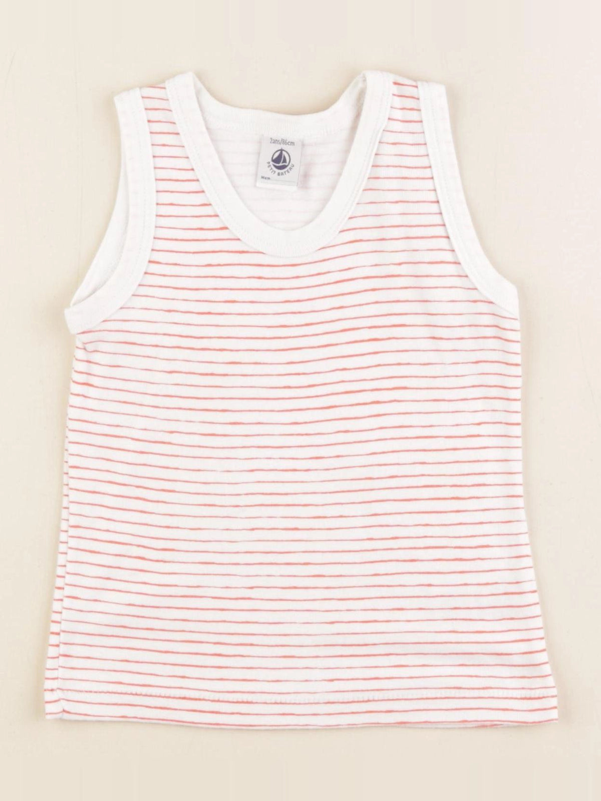 Petit Bateau - maillot de corps blanc - 2 ans