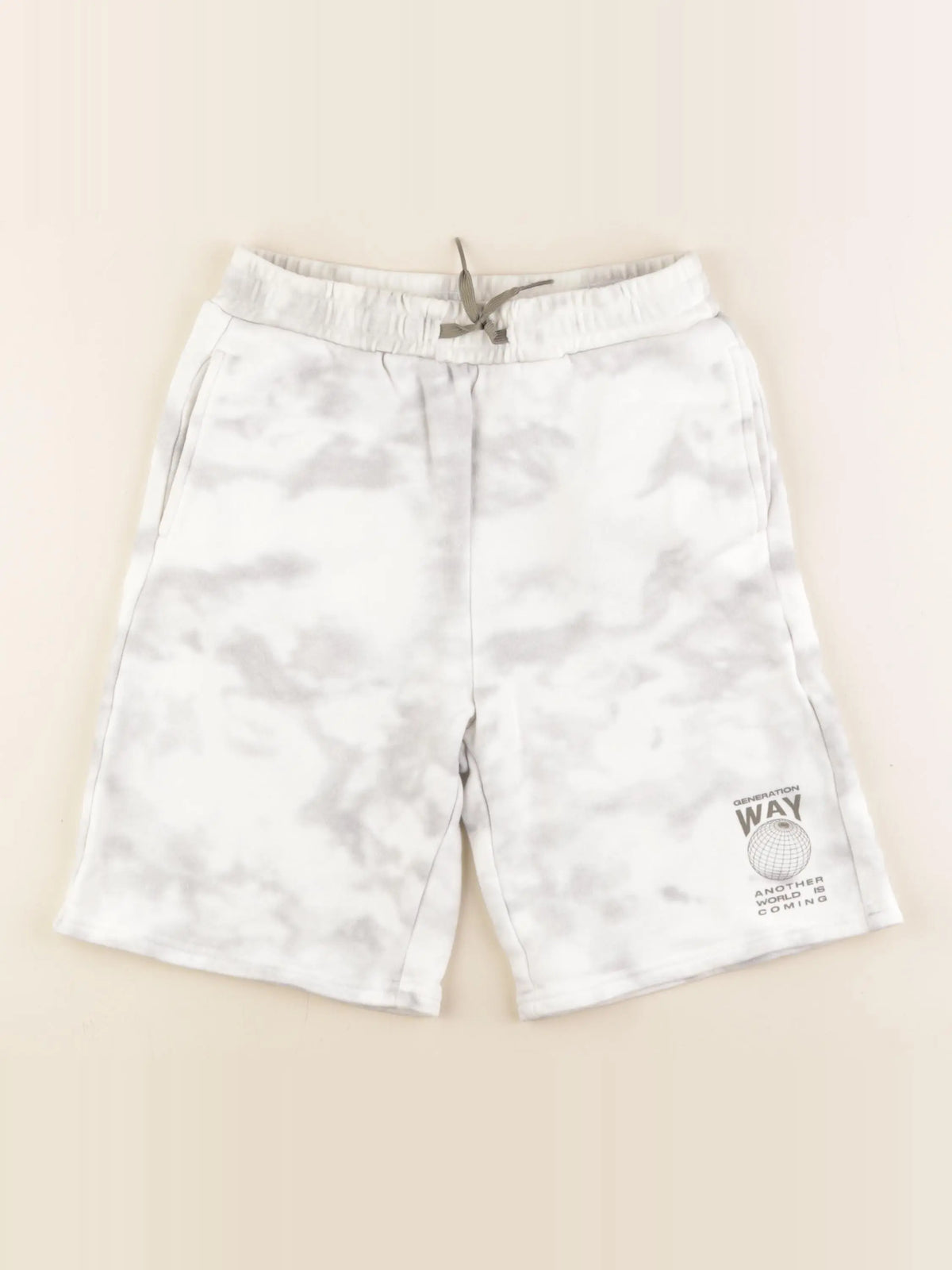 IKKS - short blanc, gris - 12 ans