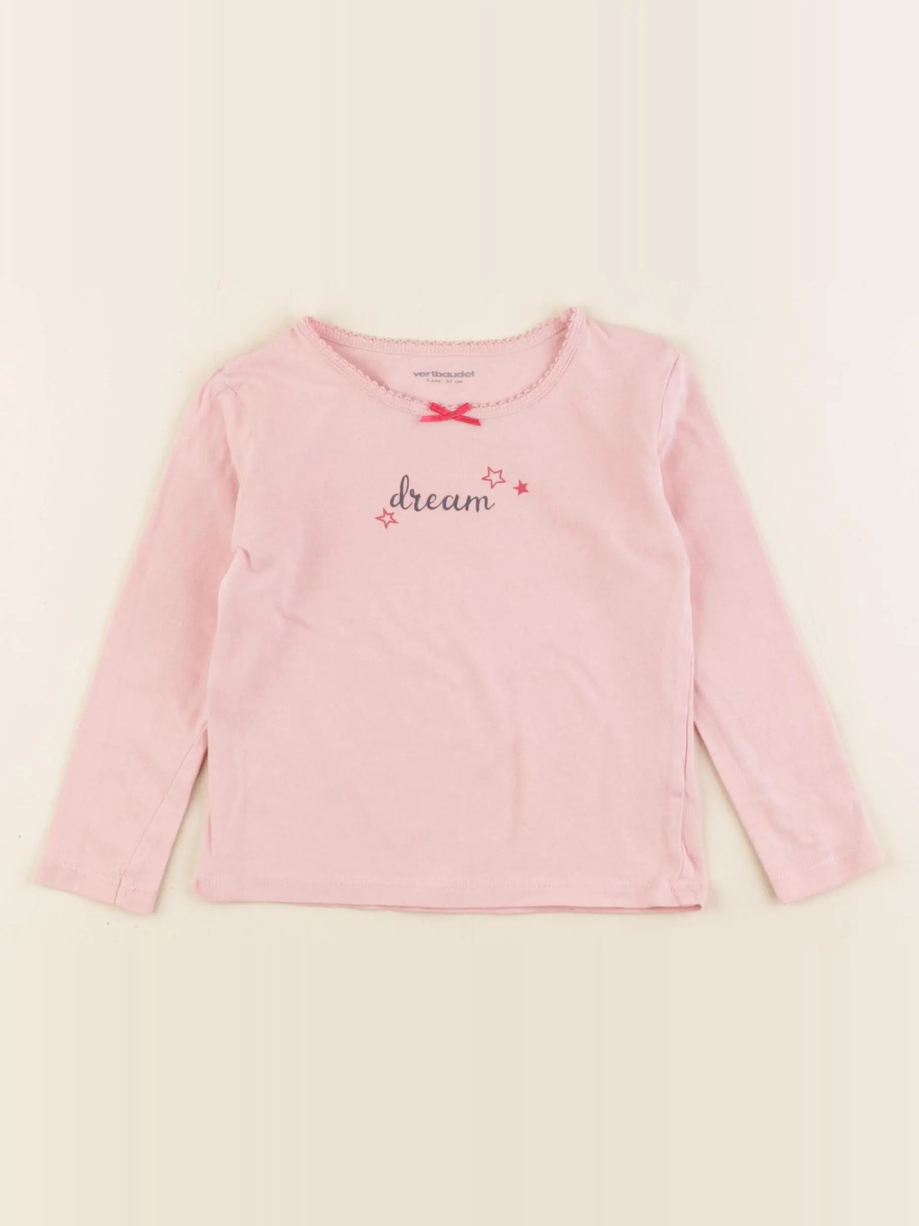 Vertbaudet - maillot de corps rose - 3 ans