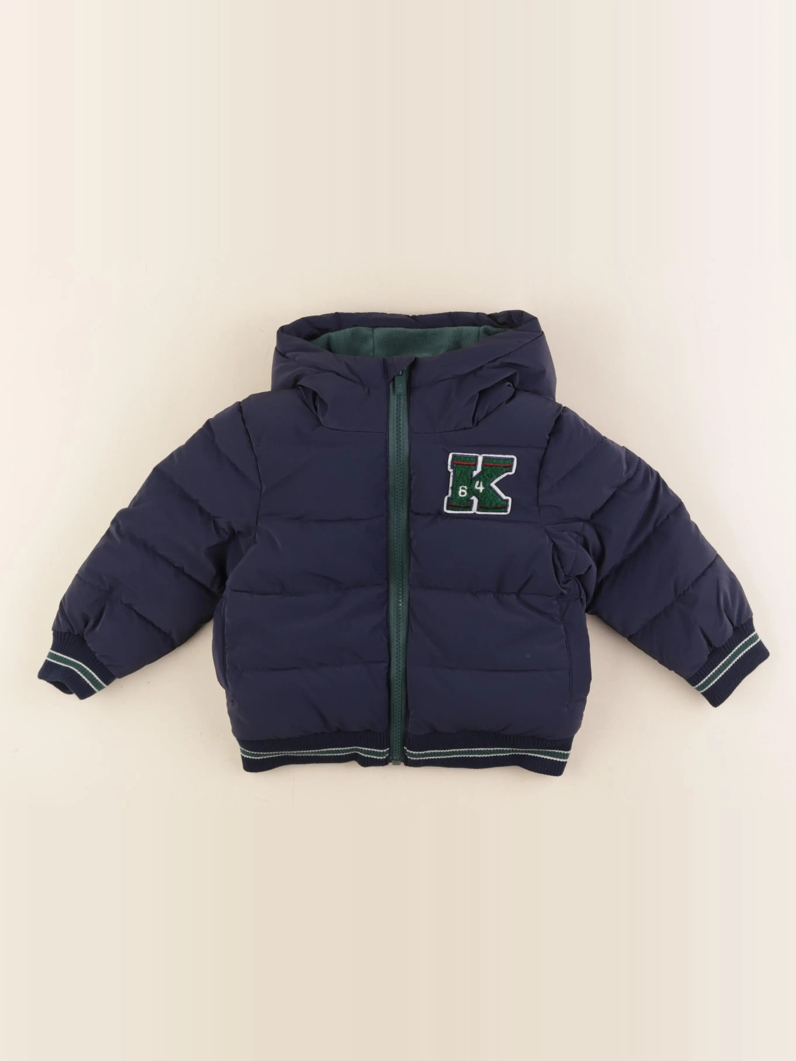 Vertbaudet - doudoune bleu - 2 ans