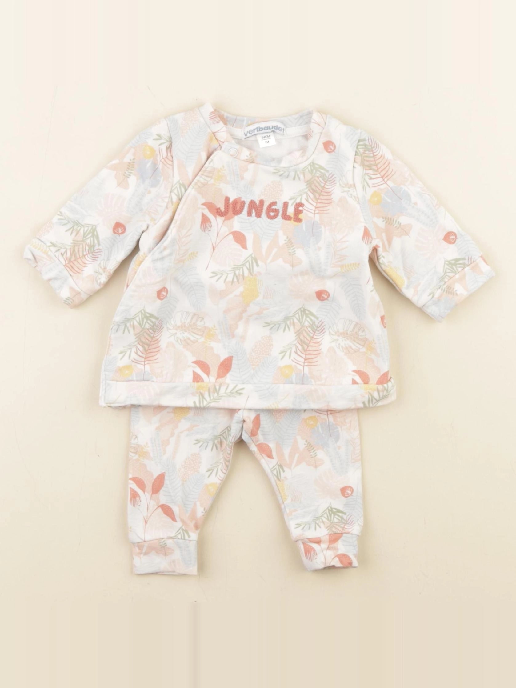 Vertbaudet - ensemble multicolore - 1 mois