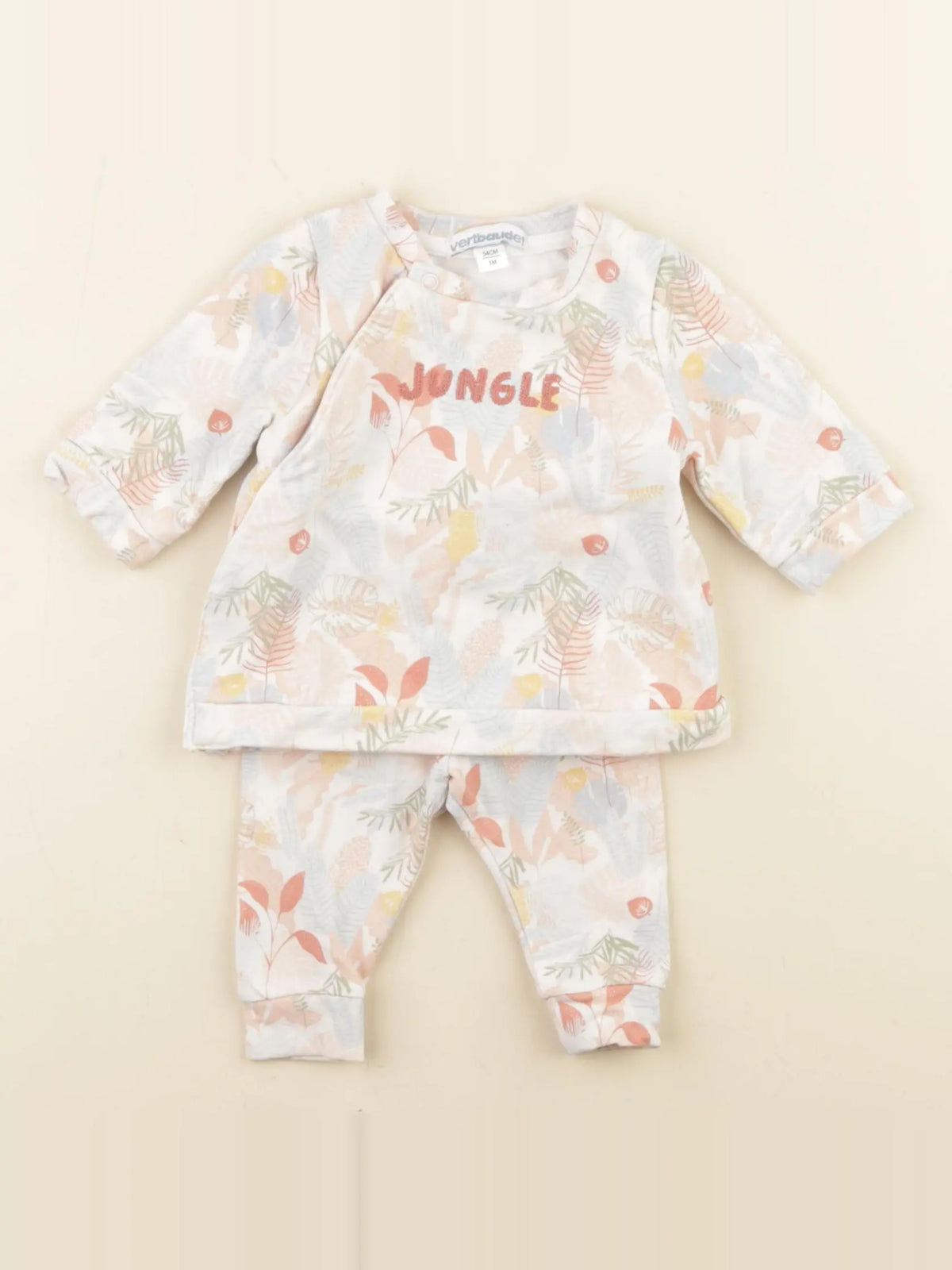 Vertbaudet - ensemble multicolore - 1 mois