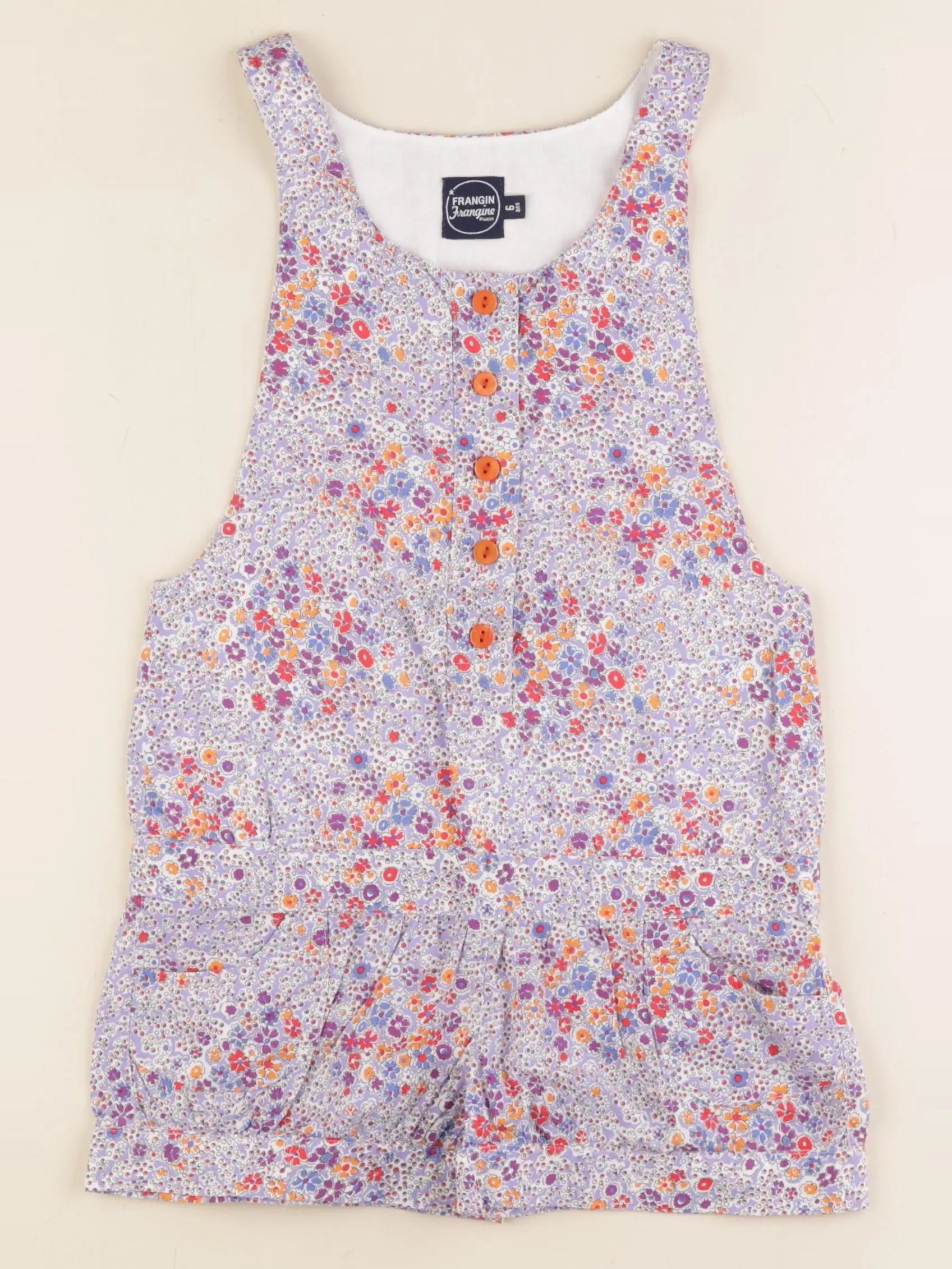 Frangin Frangine - combinaison multicolore - 6 ans