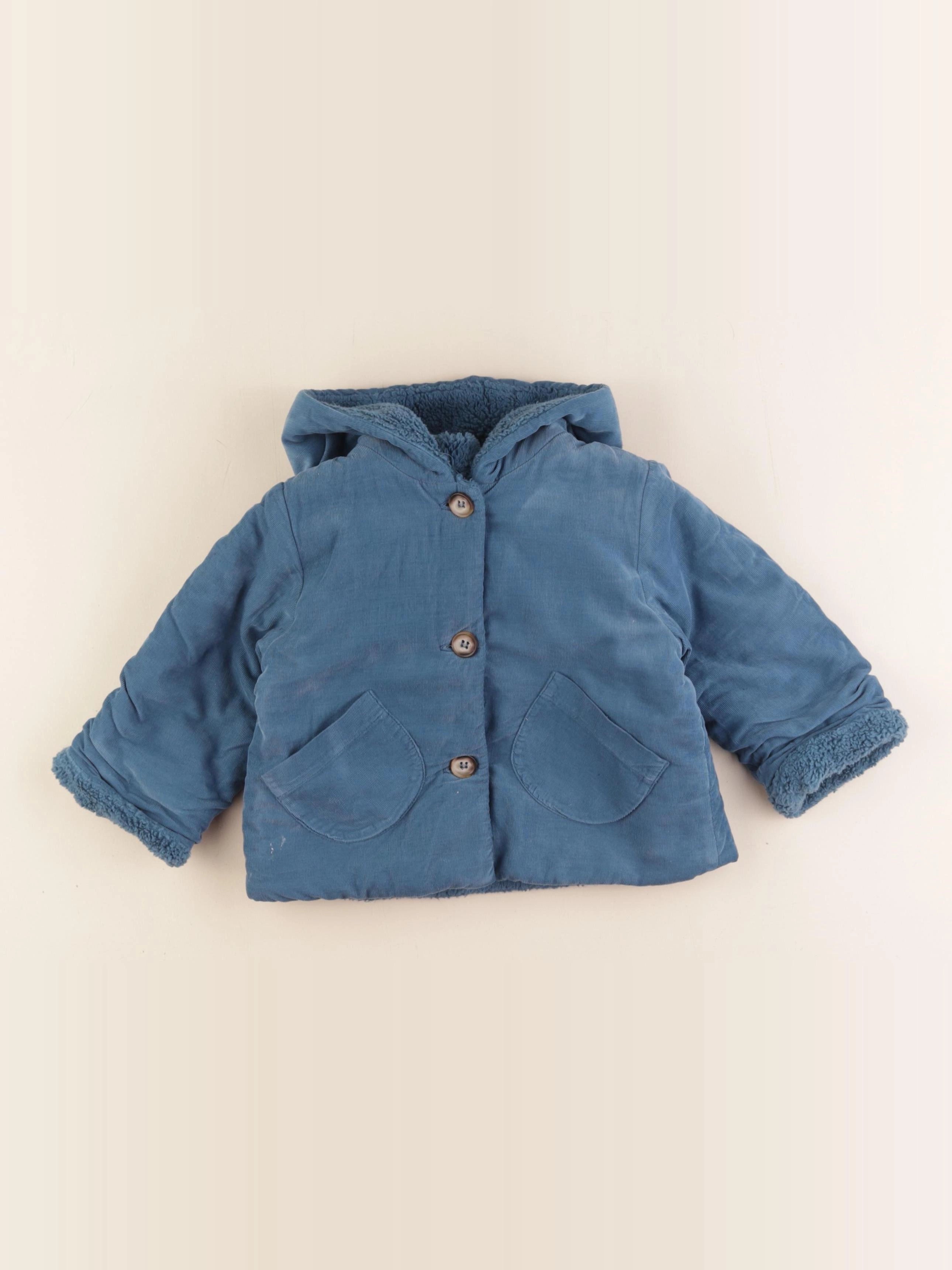 Bonton - veste bleu - 12 mois