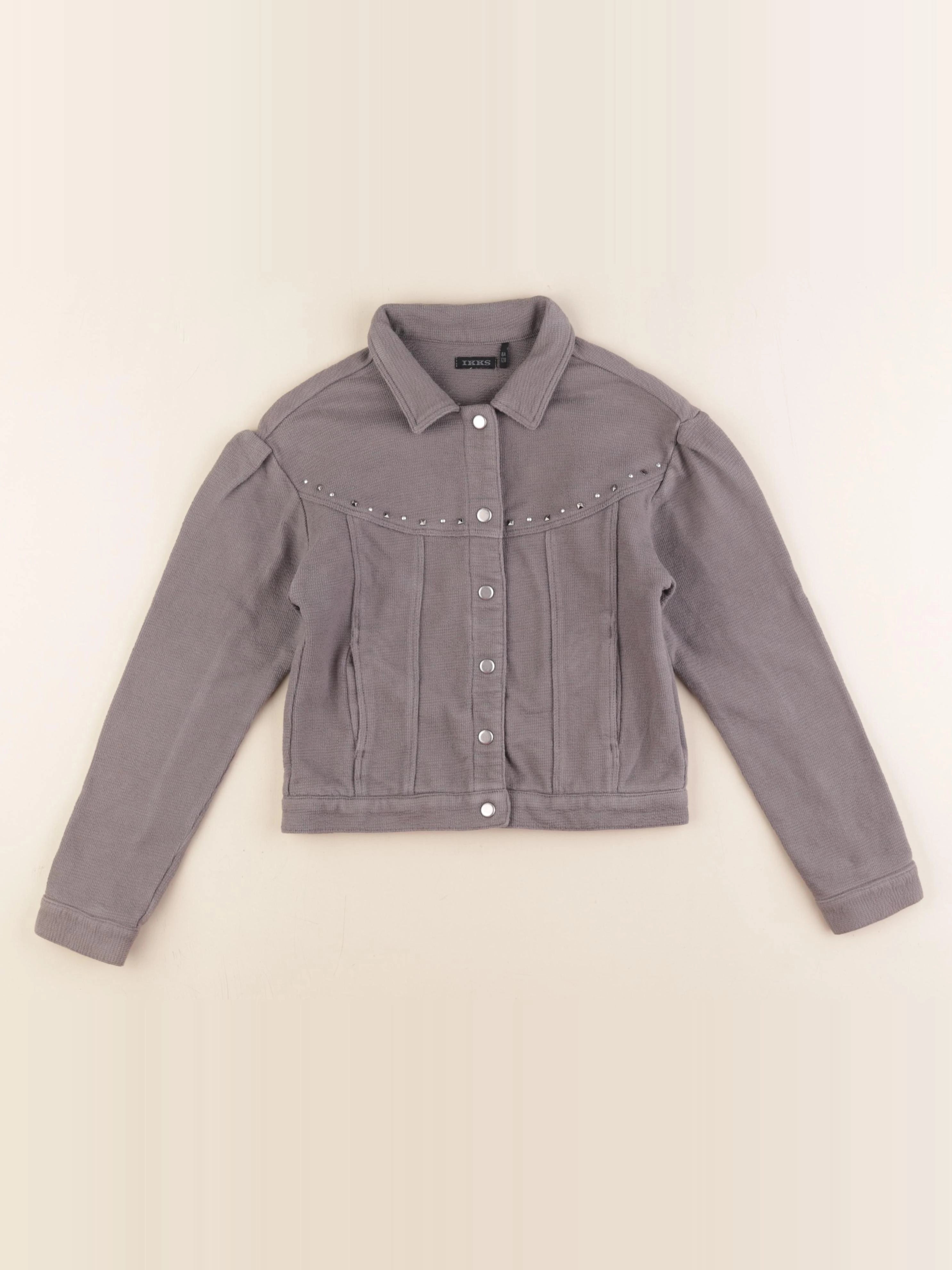 IKKS - veste gris - 8 ans