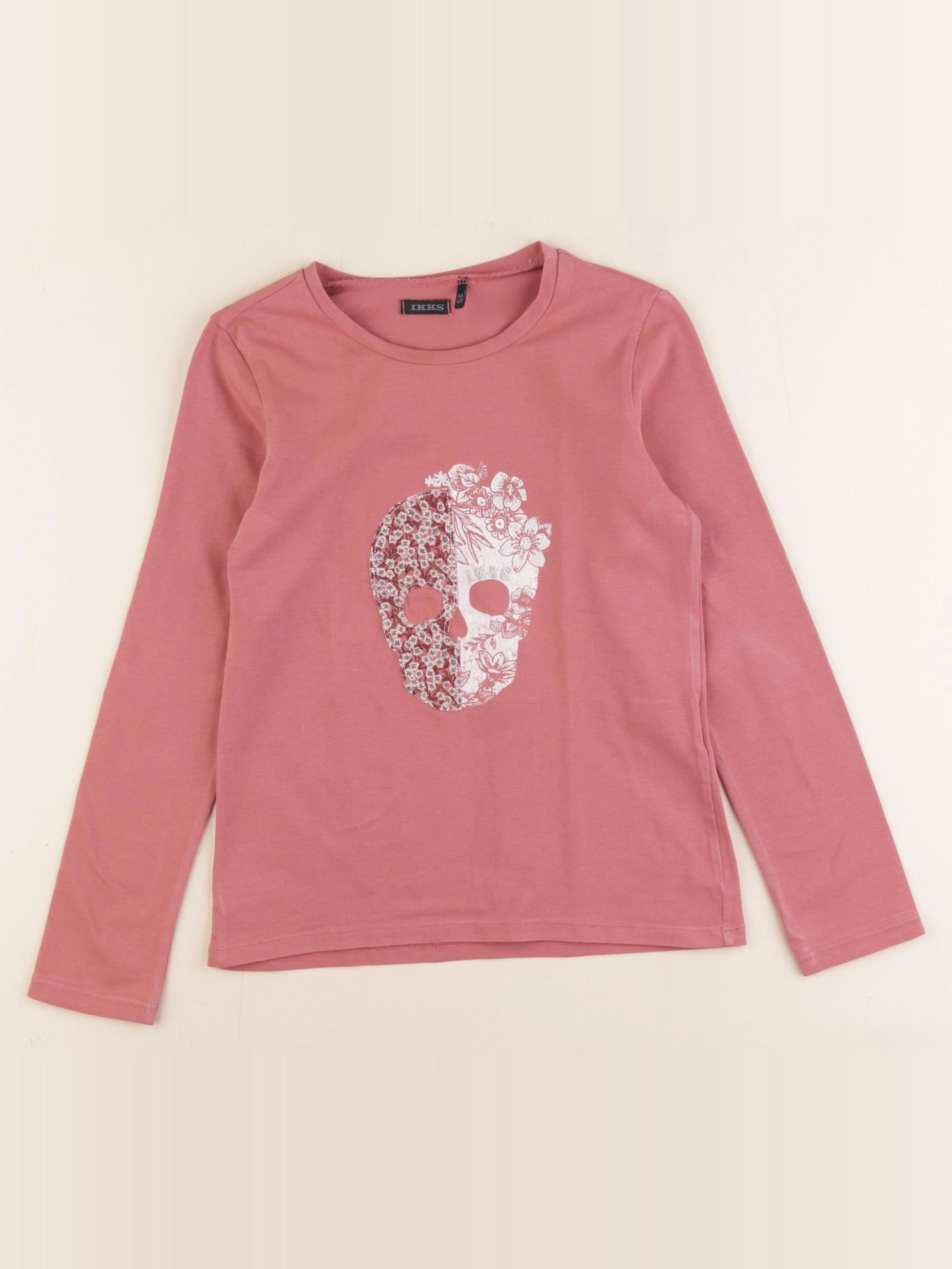 IKKS - tee-shirt rose - 8 ans