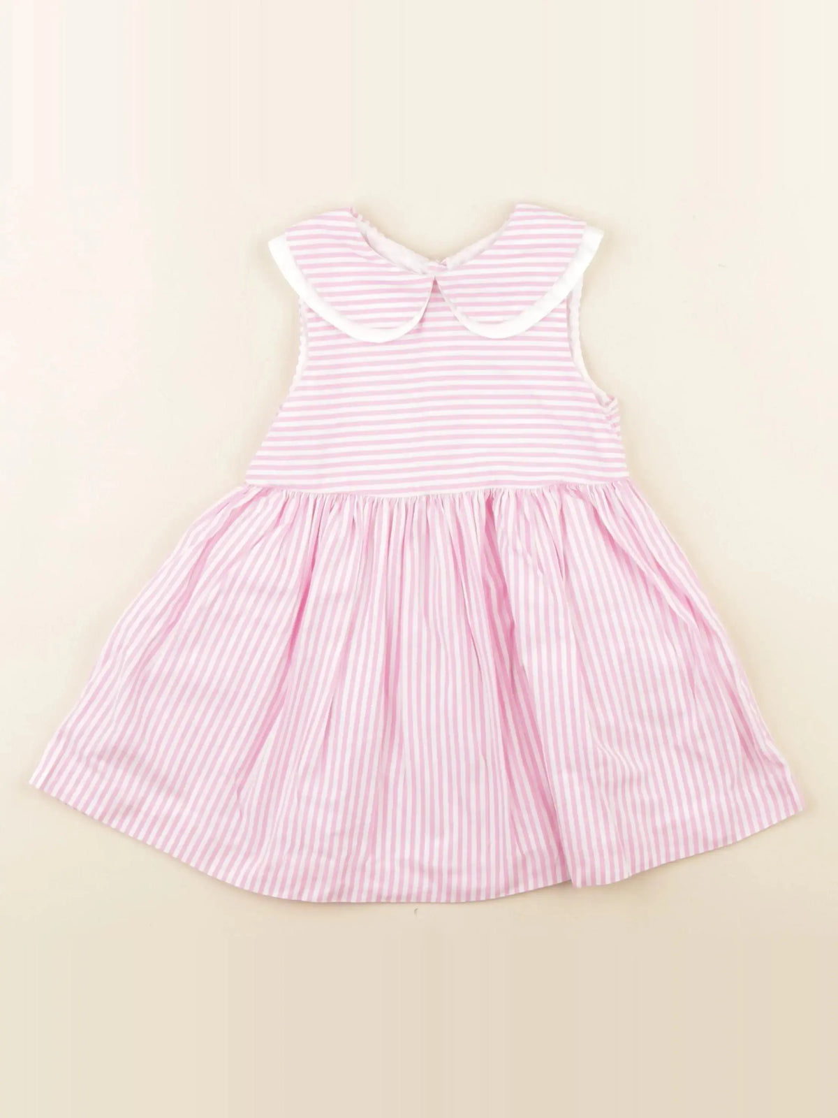 Jacadi - robe blanc, rose - 24 mois