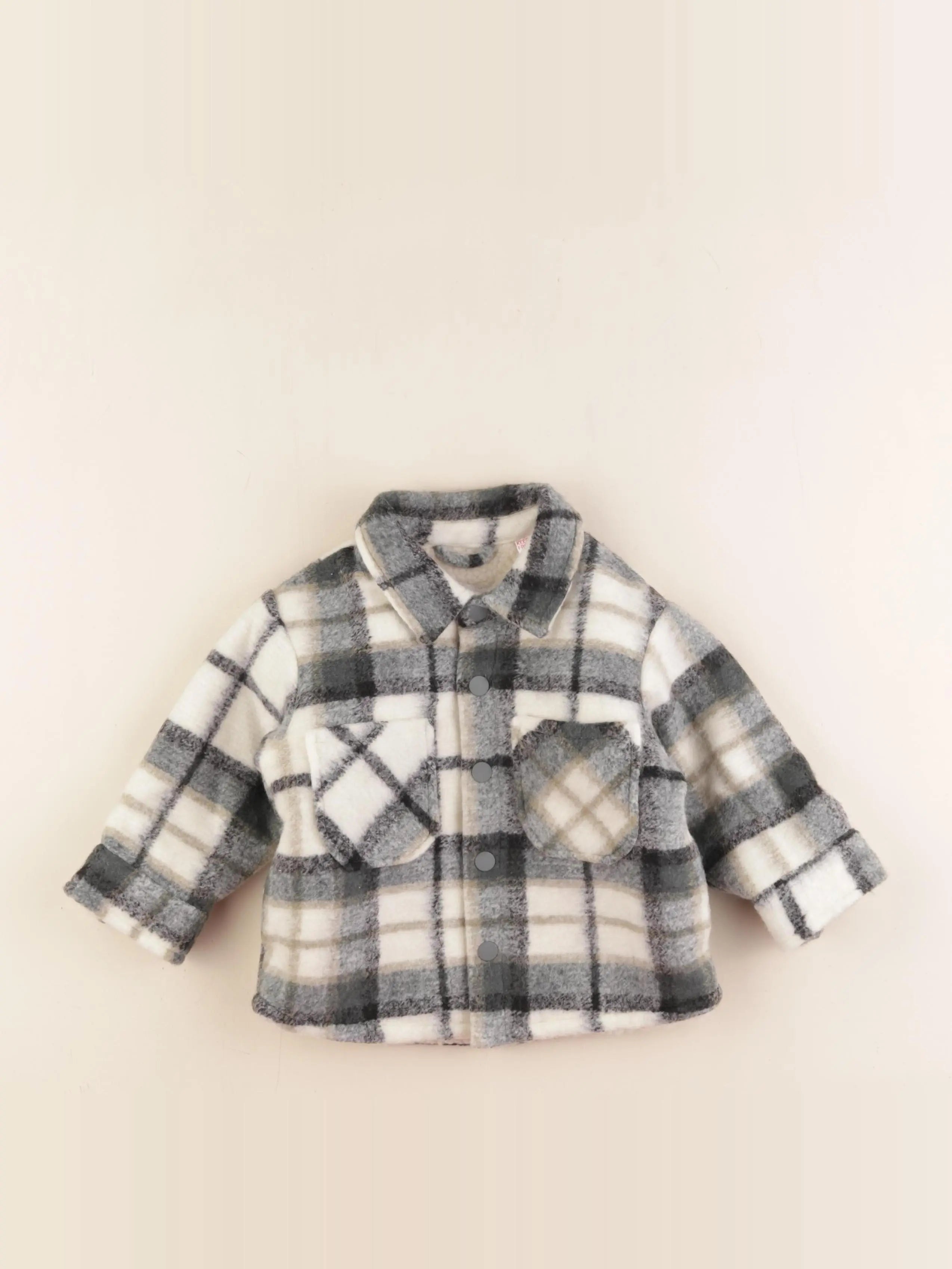 Zara - veste doublé multicolore - 9/12 mois