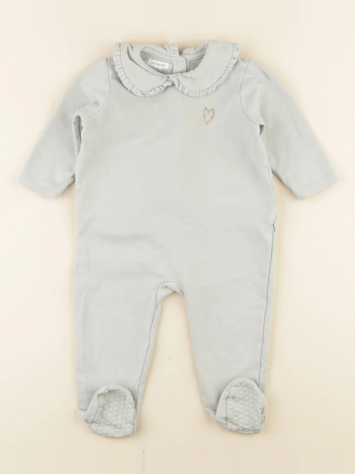 Vertbaudet - pyjama coton vert - 18 mois