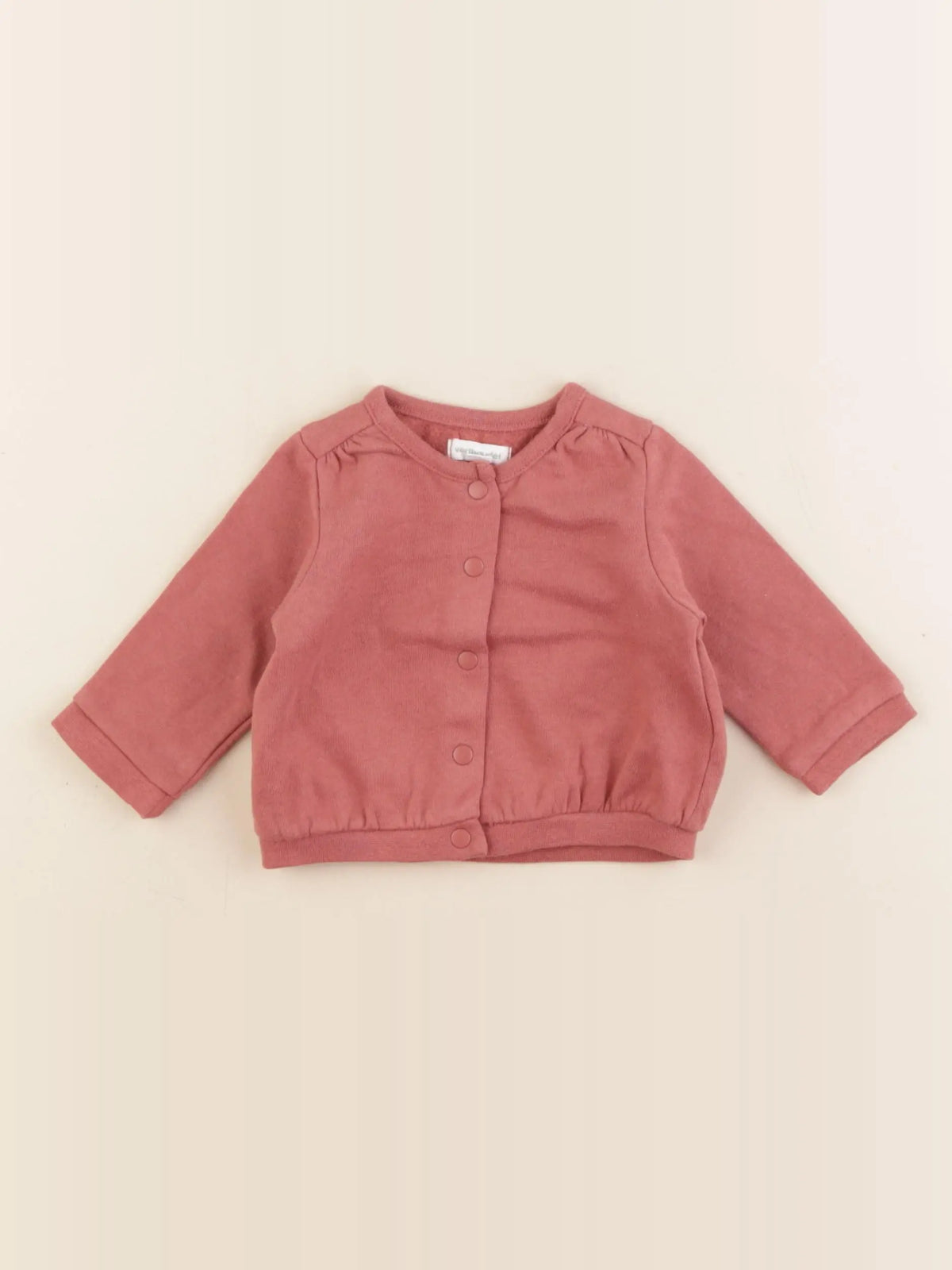 Vertbaudet - gilet rose - 3 mois