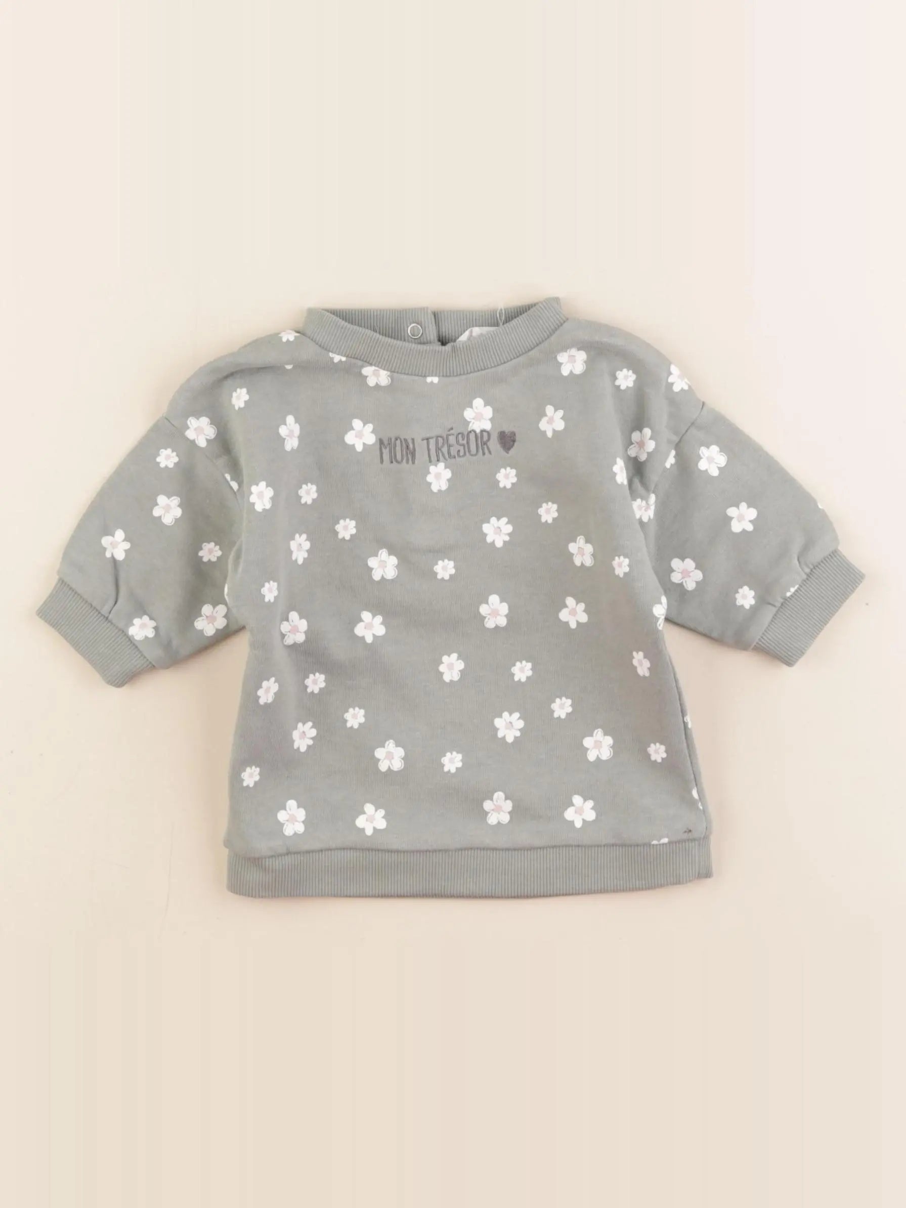 Vertbaudet - robe vert - 3 mois