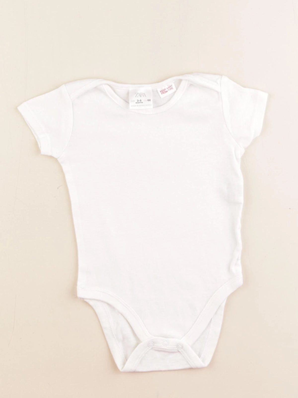Zara - body blanc - 3/6 mois