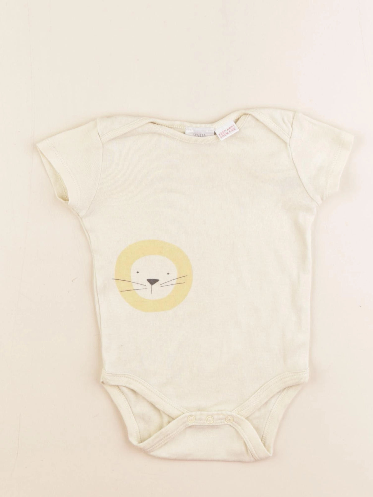 Zara - body jaune - 3/6 mois