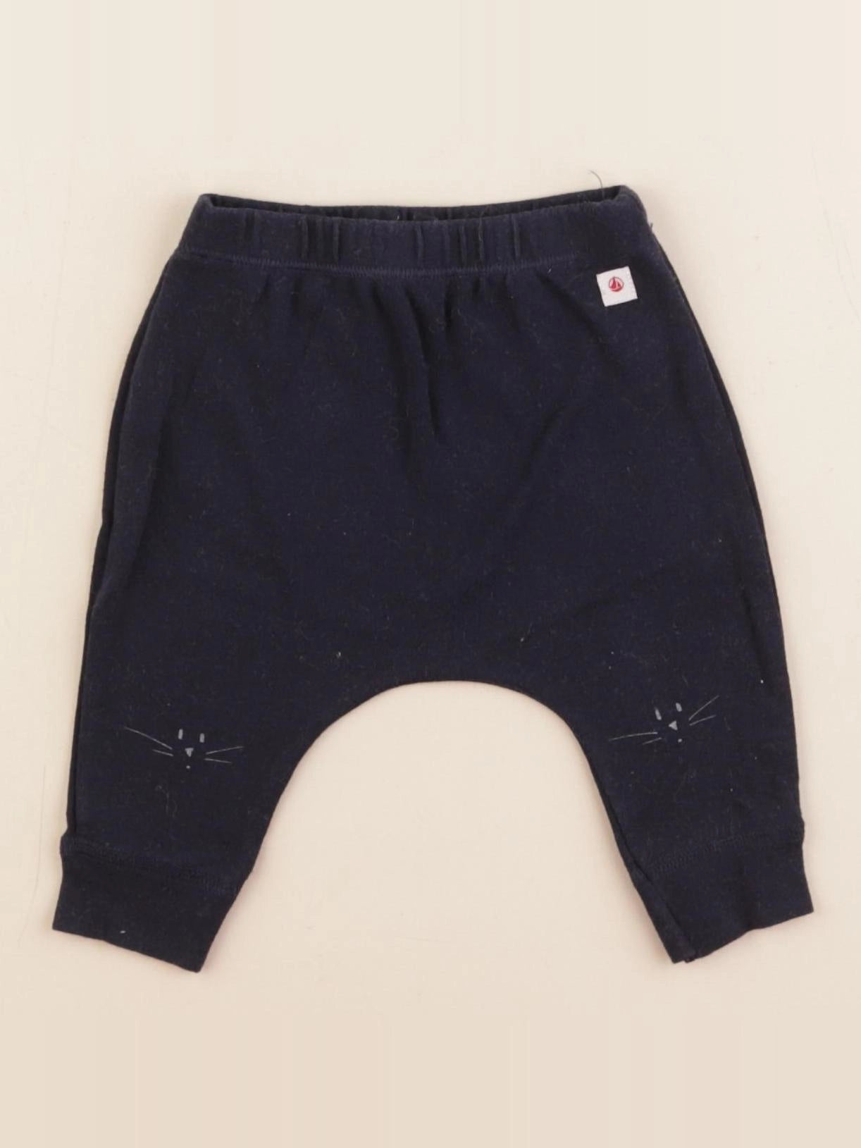 Petit Bateau - sarouel bleu - 1 mois