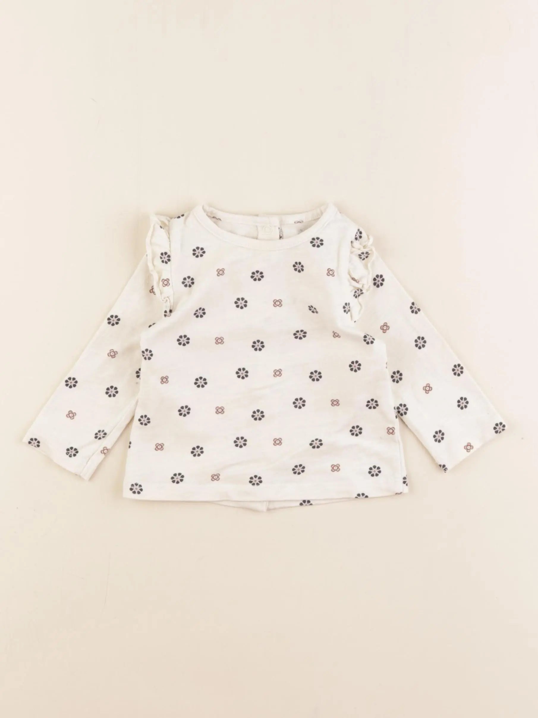 Vertbaudet - tee-shirt blanc - 3 mois