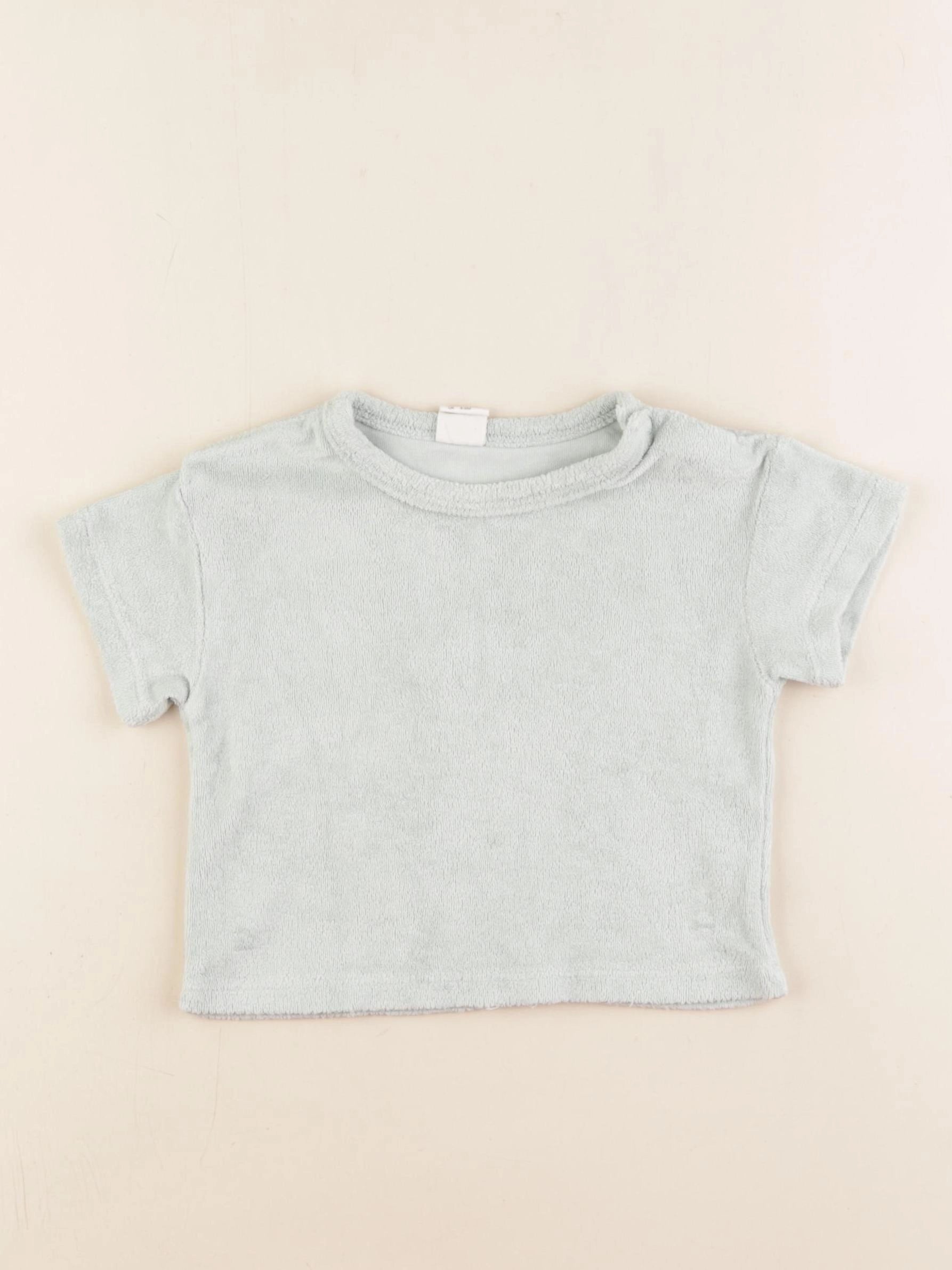 H&M - tee-shirt vert - 4/6 mois