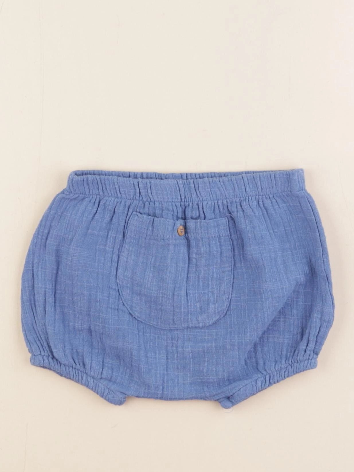 Zara - bloomer bleu - 6/9 mois
