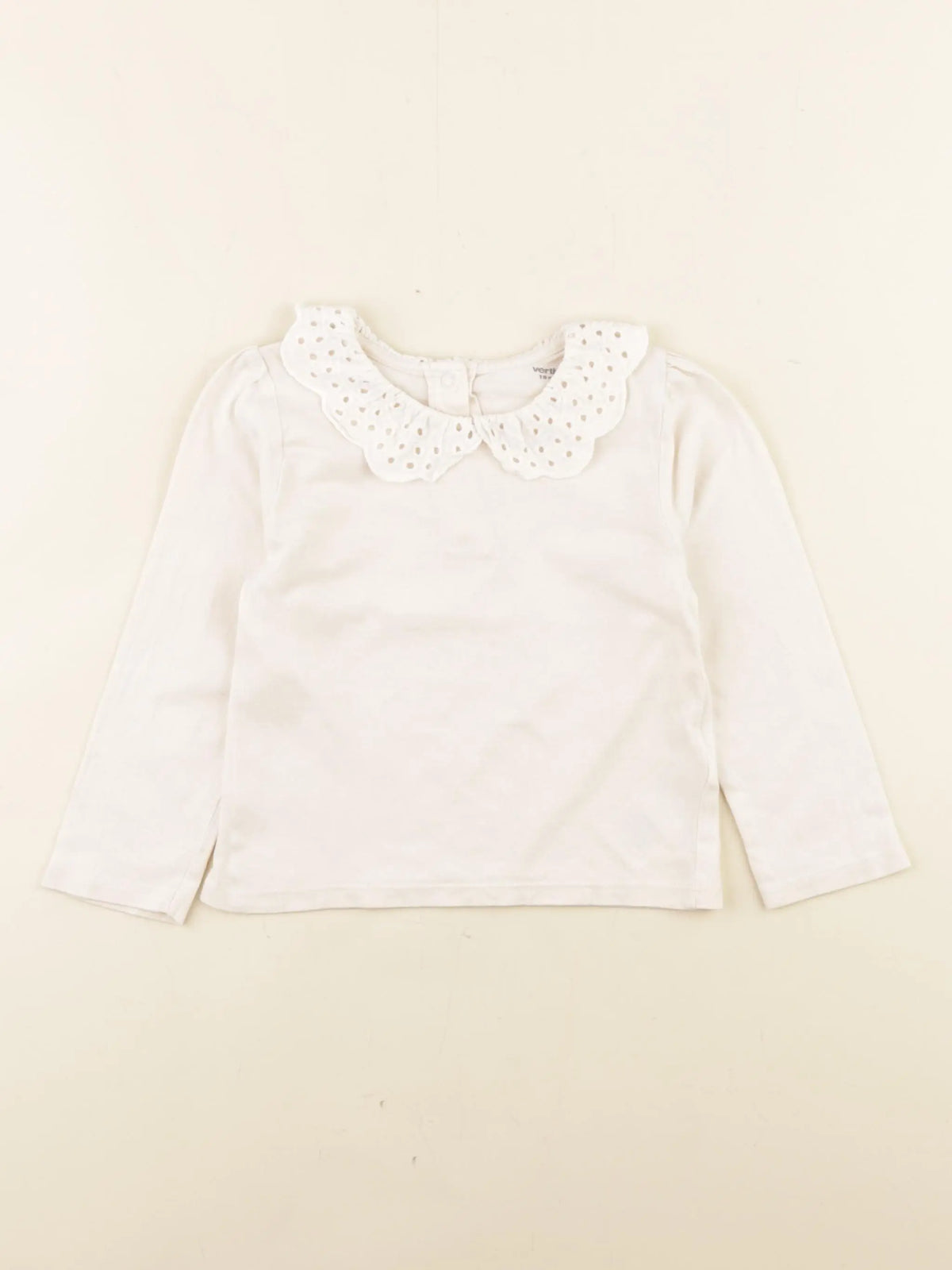 Vertbaudet - tee-shirt beige - 18 mois