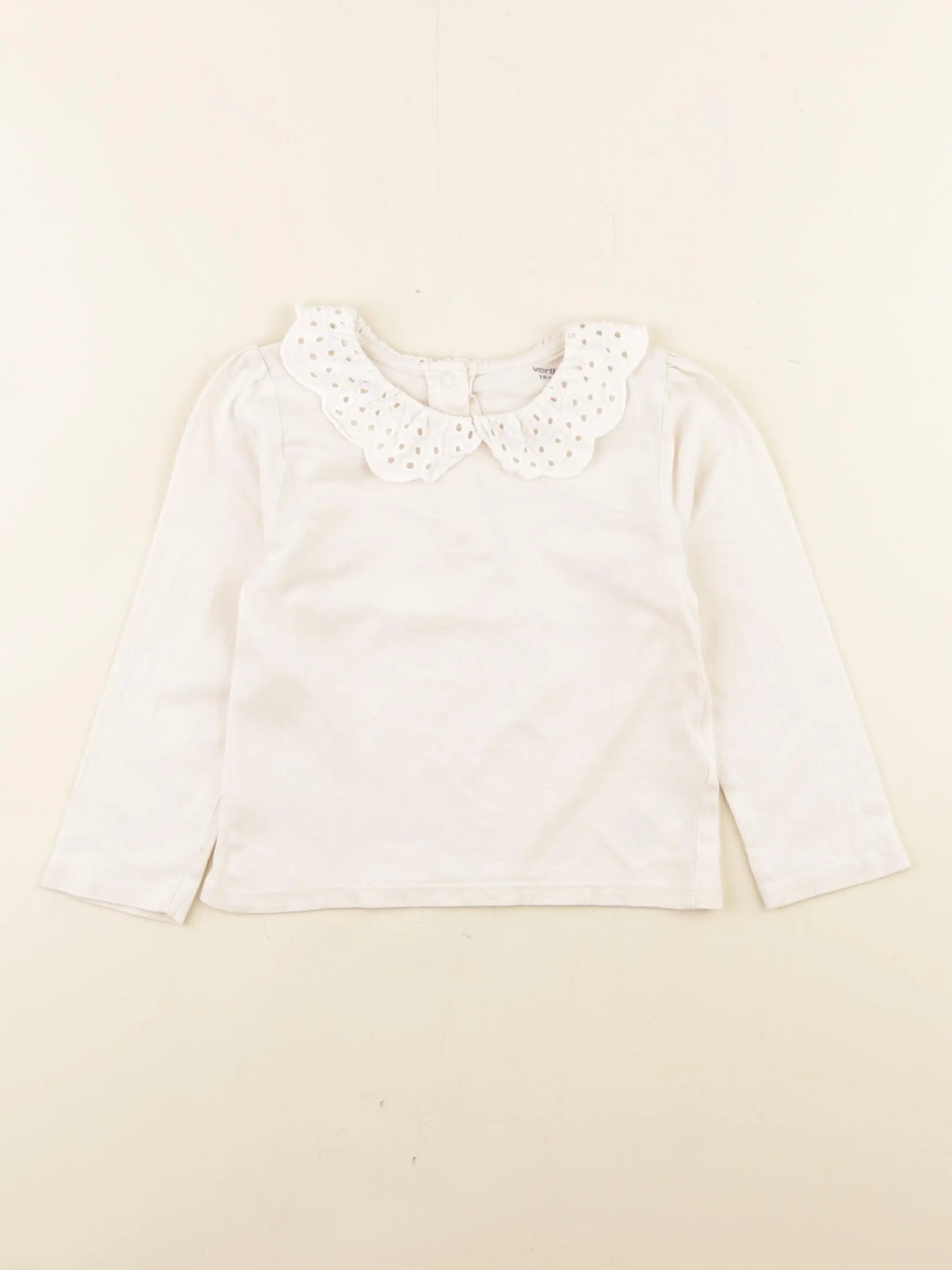 Vertbaudet - tee-shirt beige - 18 mois