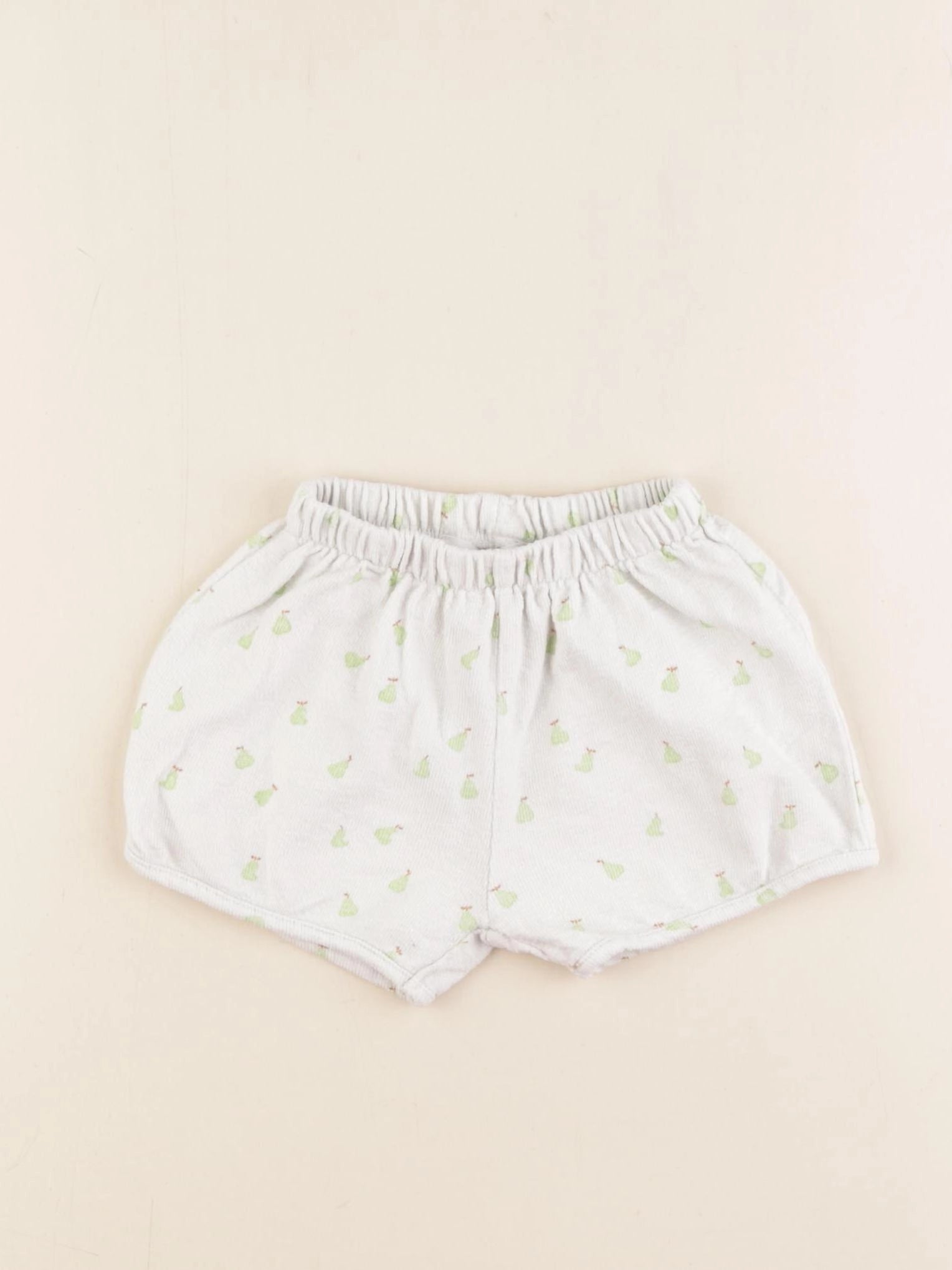 Zara - bloomer blanc, vert - 6/9 mois