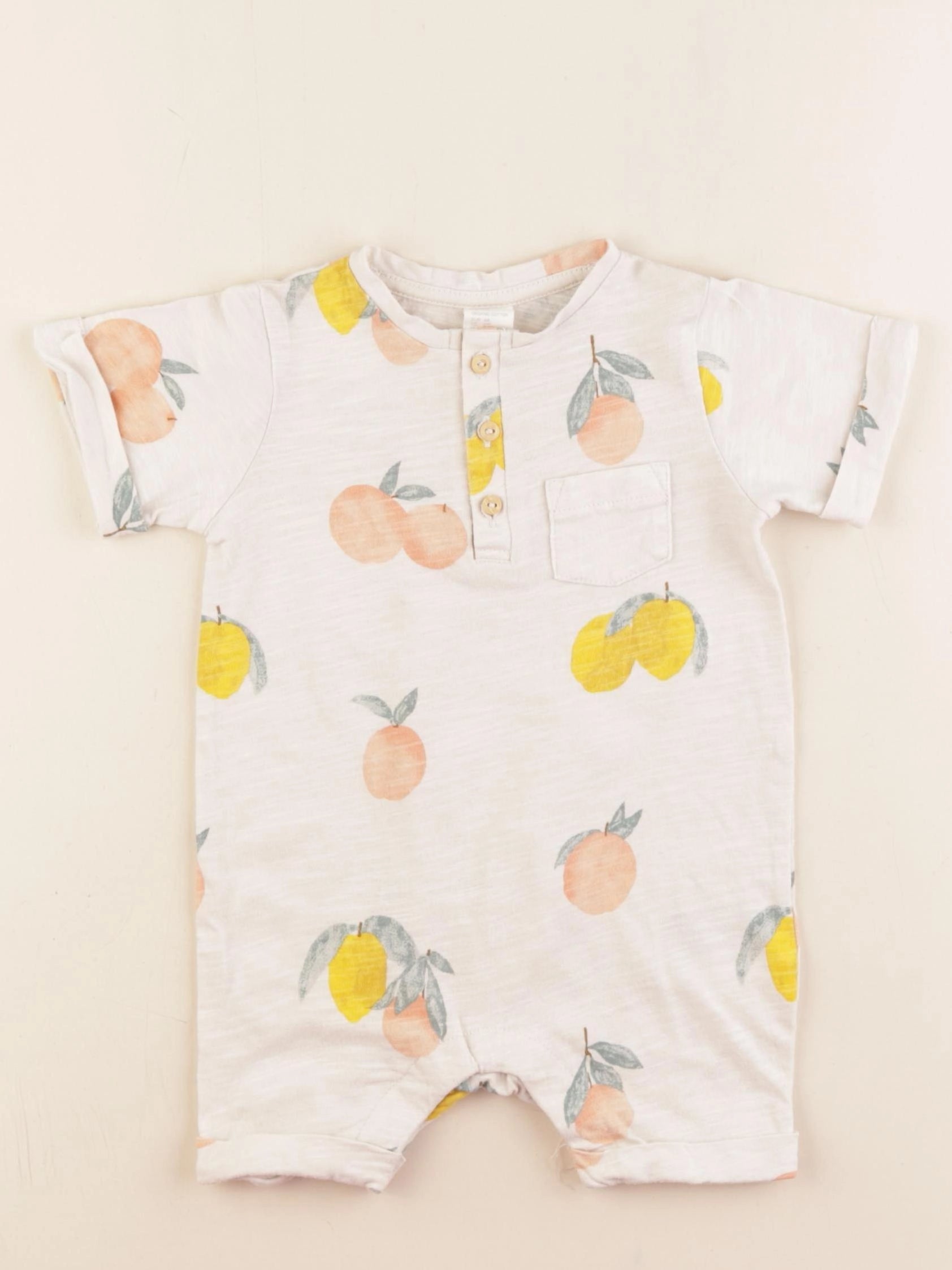 H&M - pyjama coton multicolore - 4/6 mois
