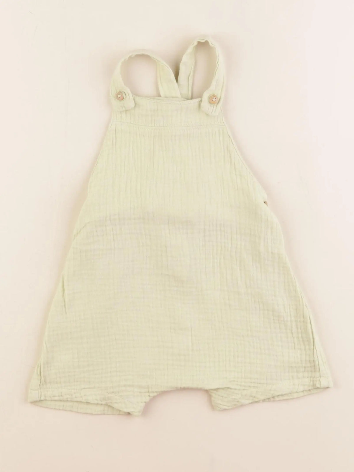 Zara - salopette vert - 6/9 mois