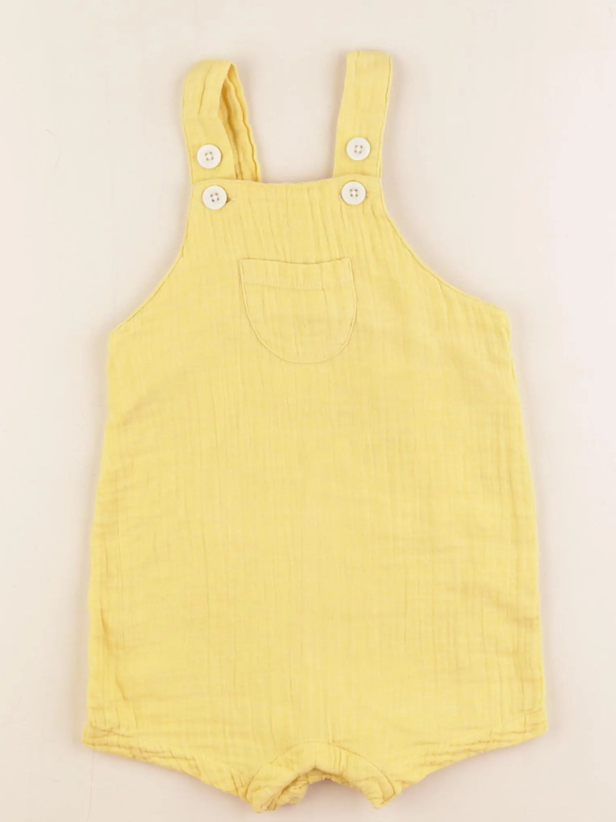 Petit Bateau - salopette jaune - 12 mois