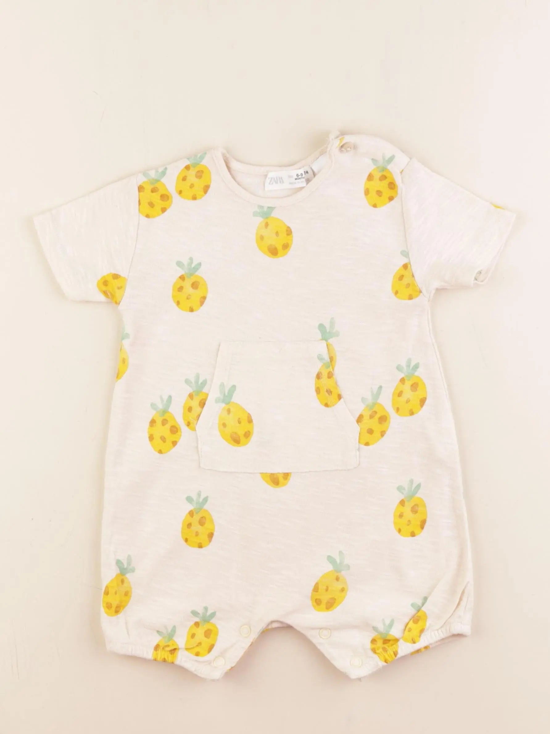 Zara - pyjama coton multicolore - 6/9 mois