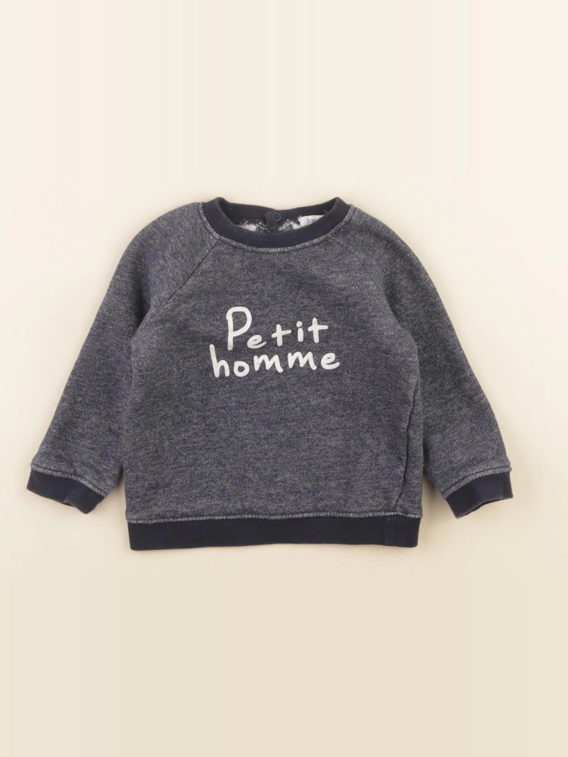 Boutchou - sweat bleu - 18 mois