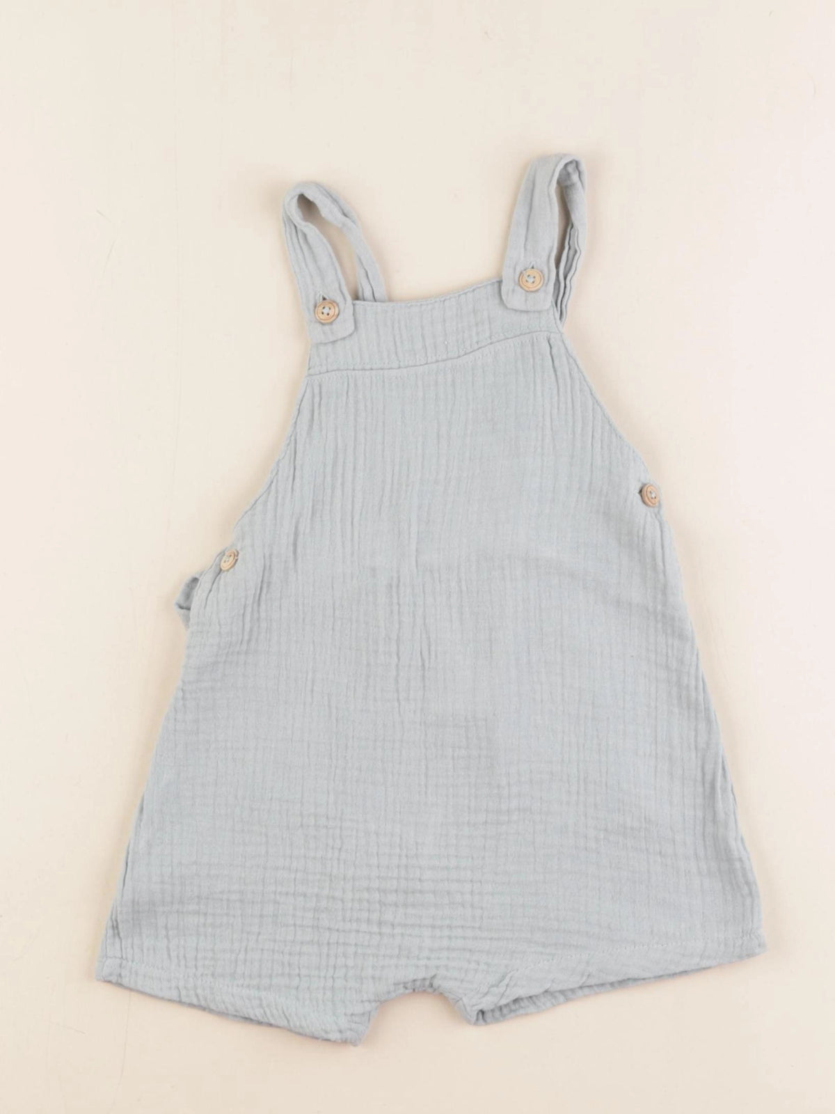 Zara - salopette bleu - 6/9 mois