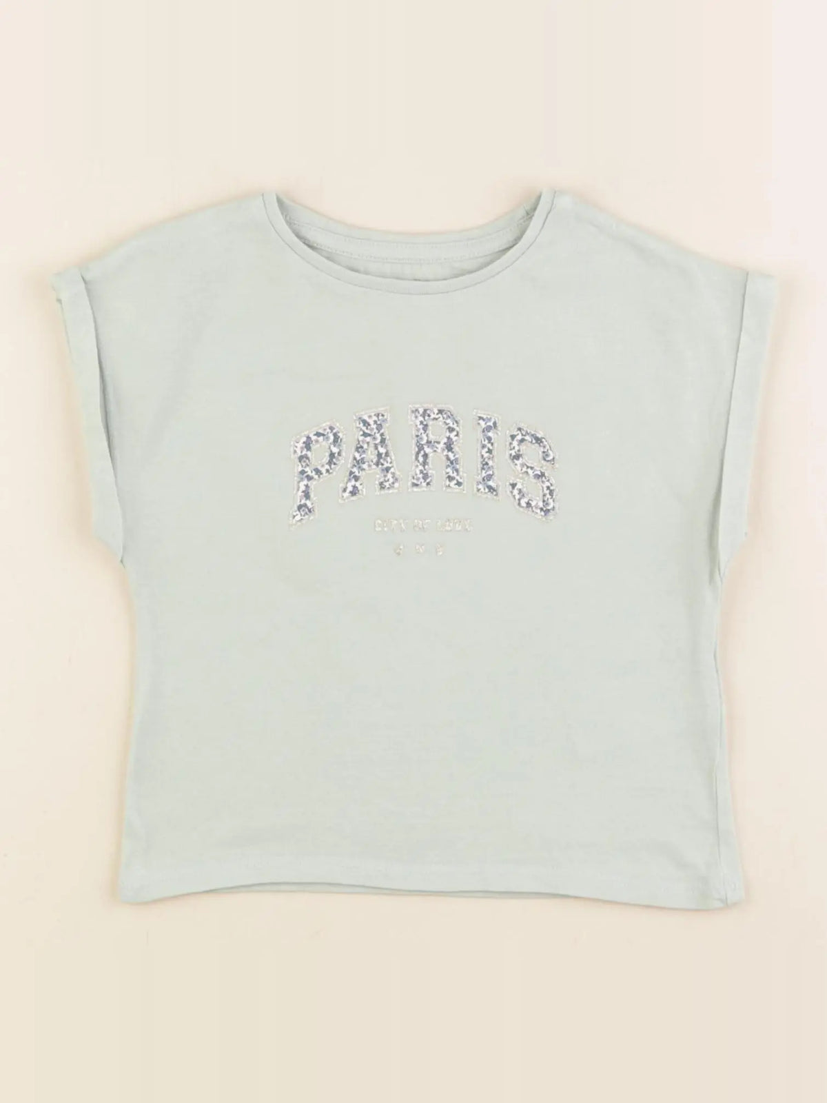 Vertbaudet - tee-shirt vert, or - 2 ans