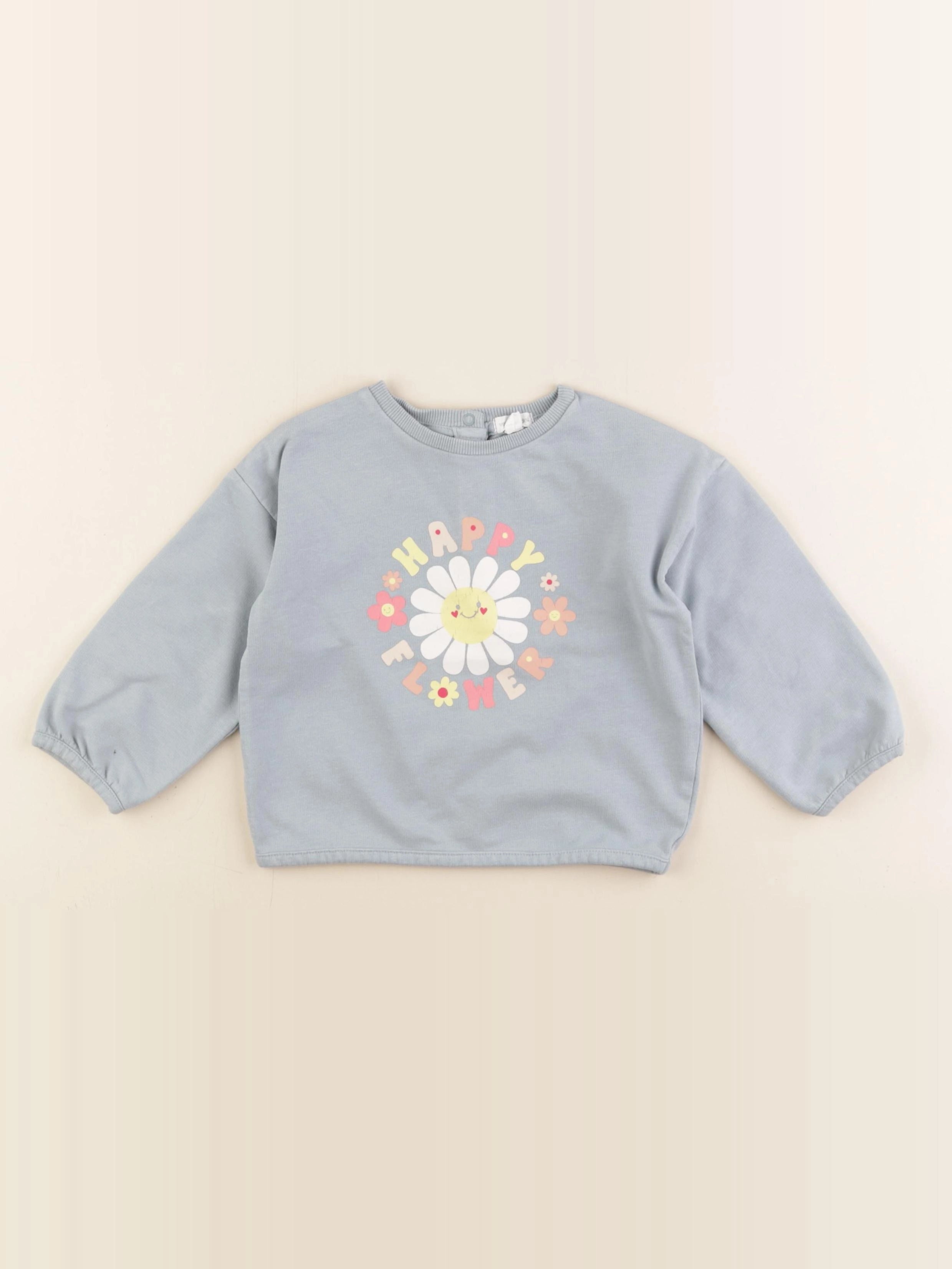 Vertbaudet - sweat bleu - 18 mois