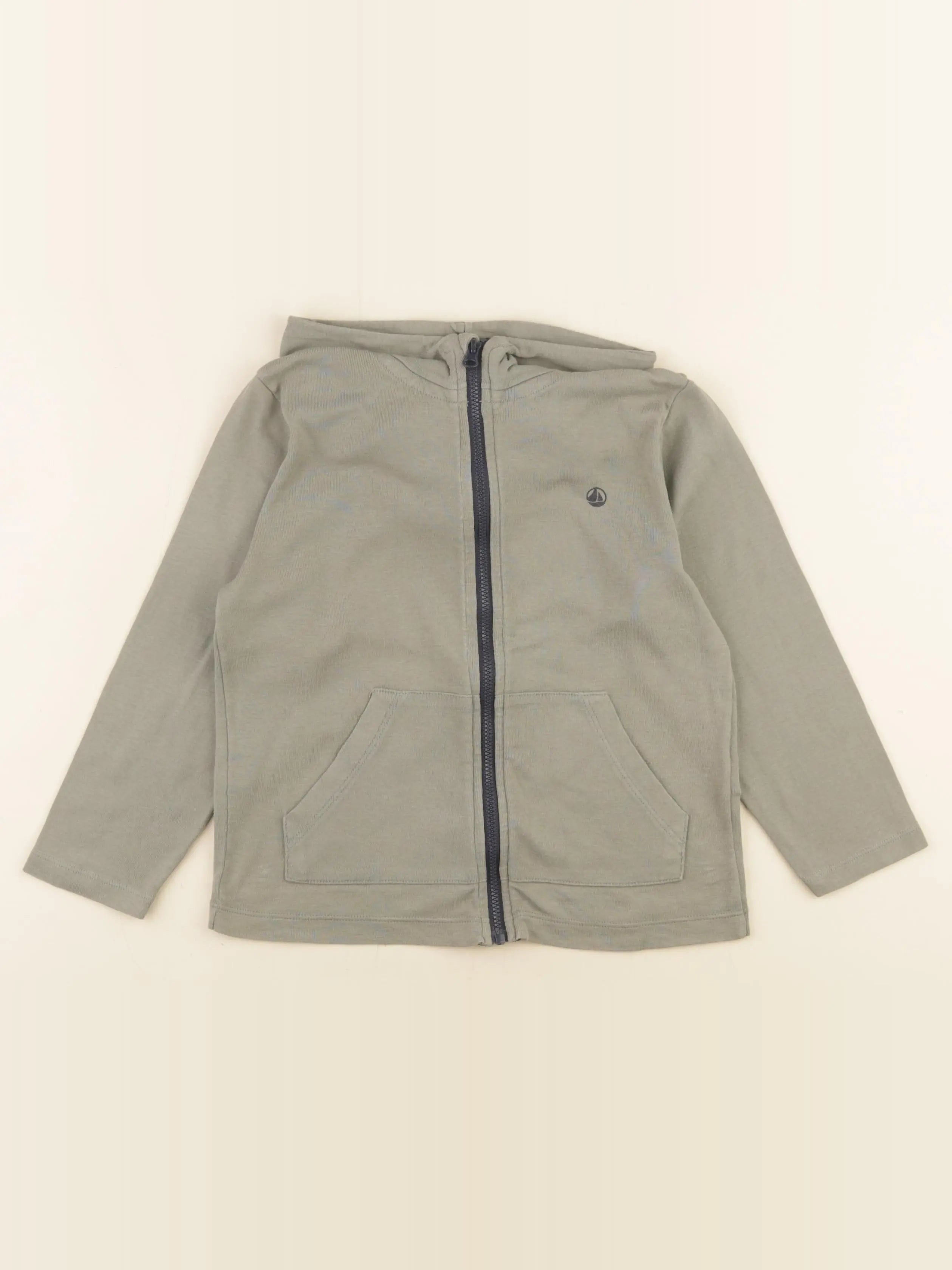 Petit Bateau - gilet vert - 5 ans