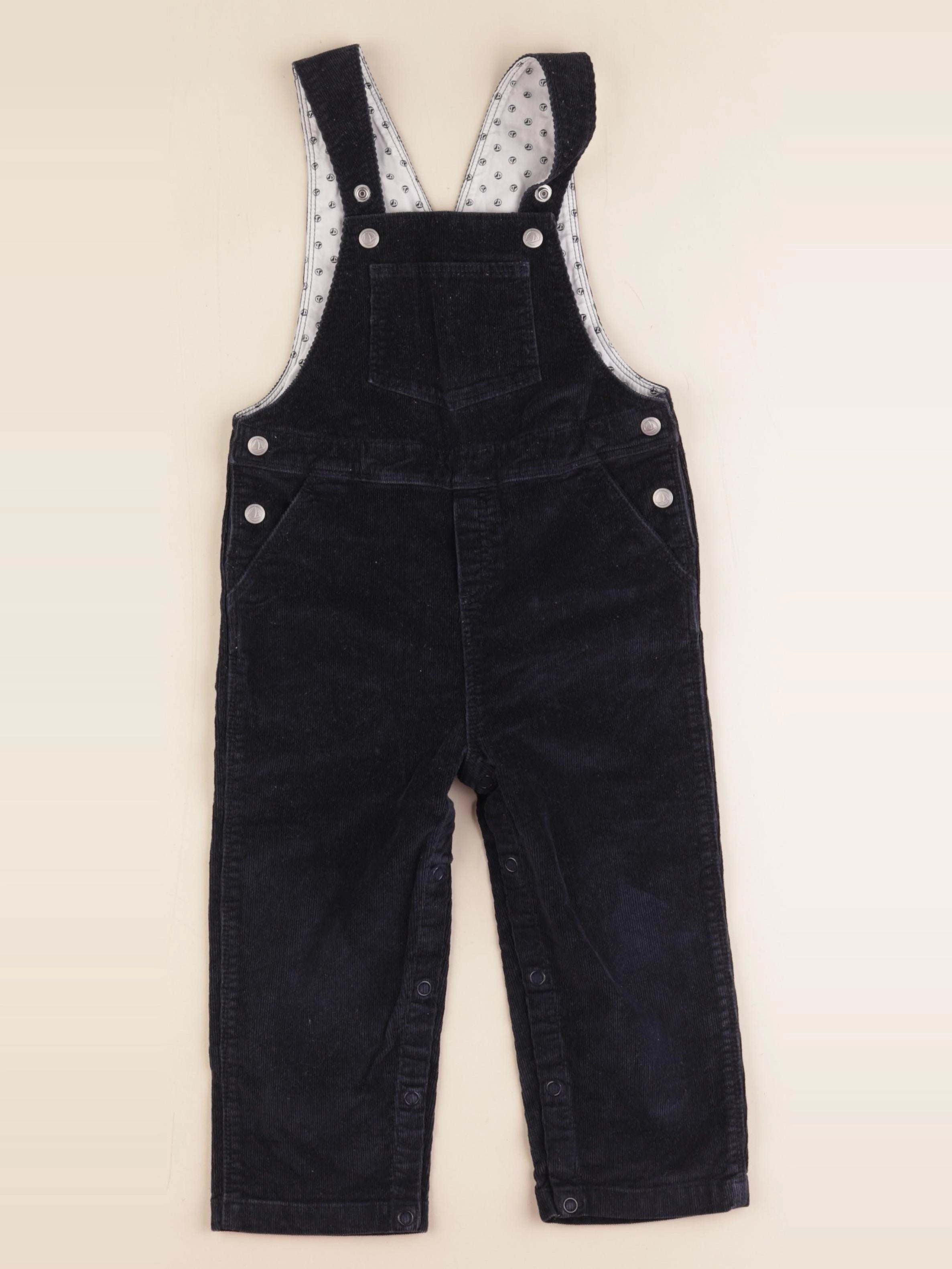 Petit Bateau - salopette bleu - 24 mois