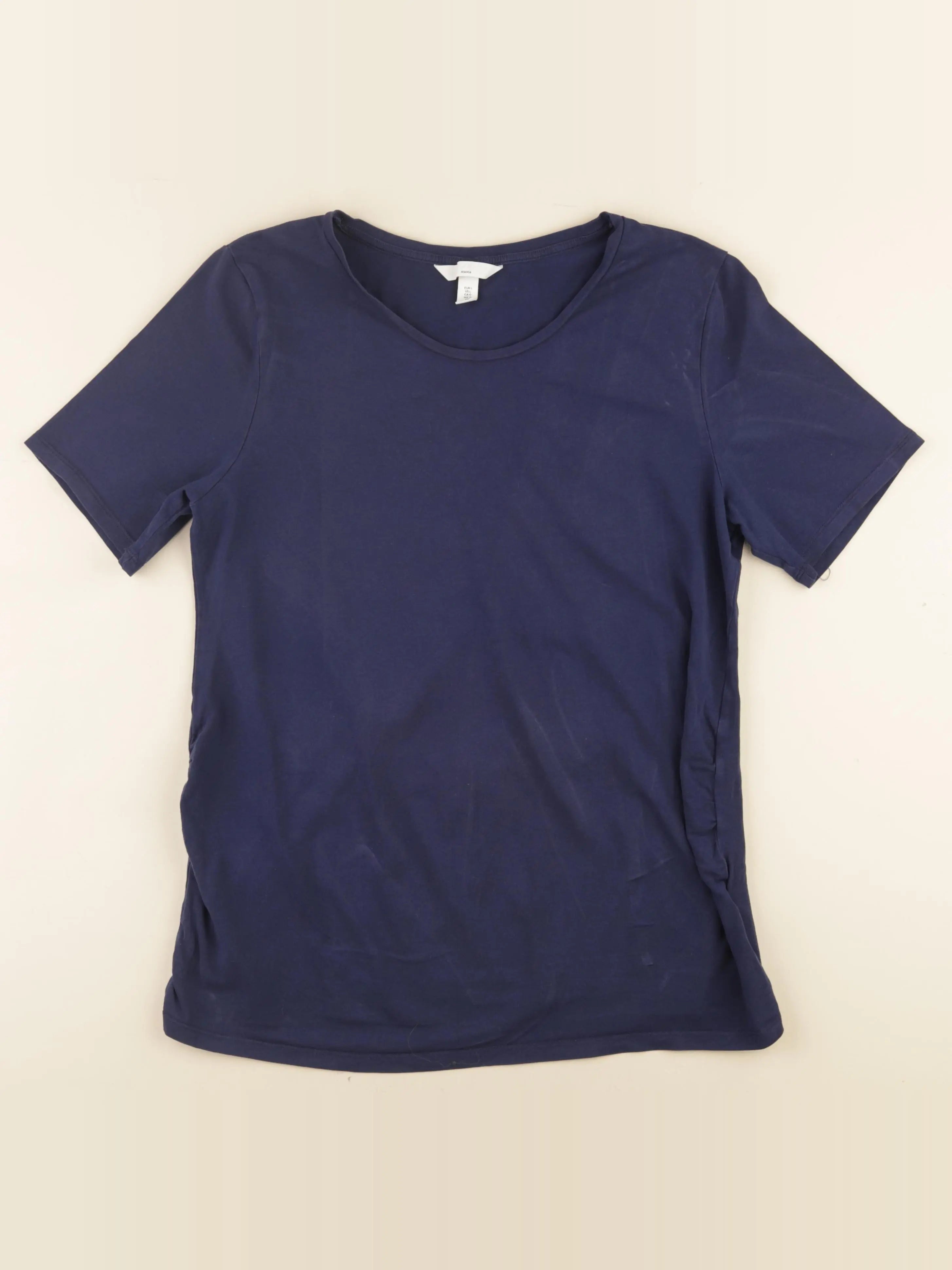 H&M - tee-shirt grossesse bleu - l
