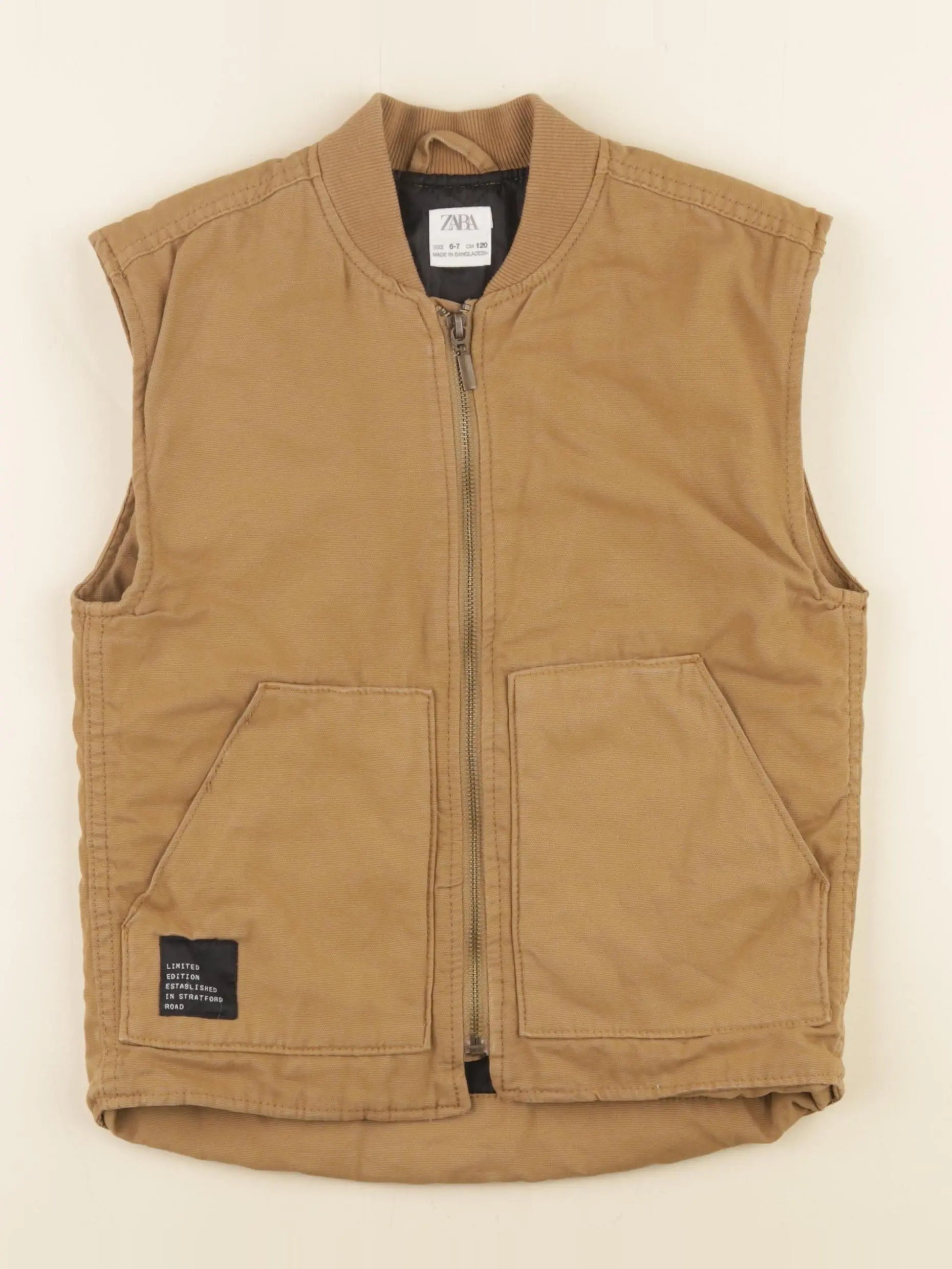 Zara - doudoune marron - 6/7 ans