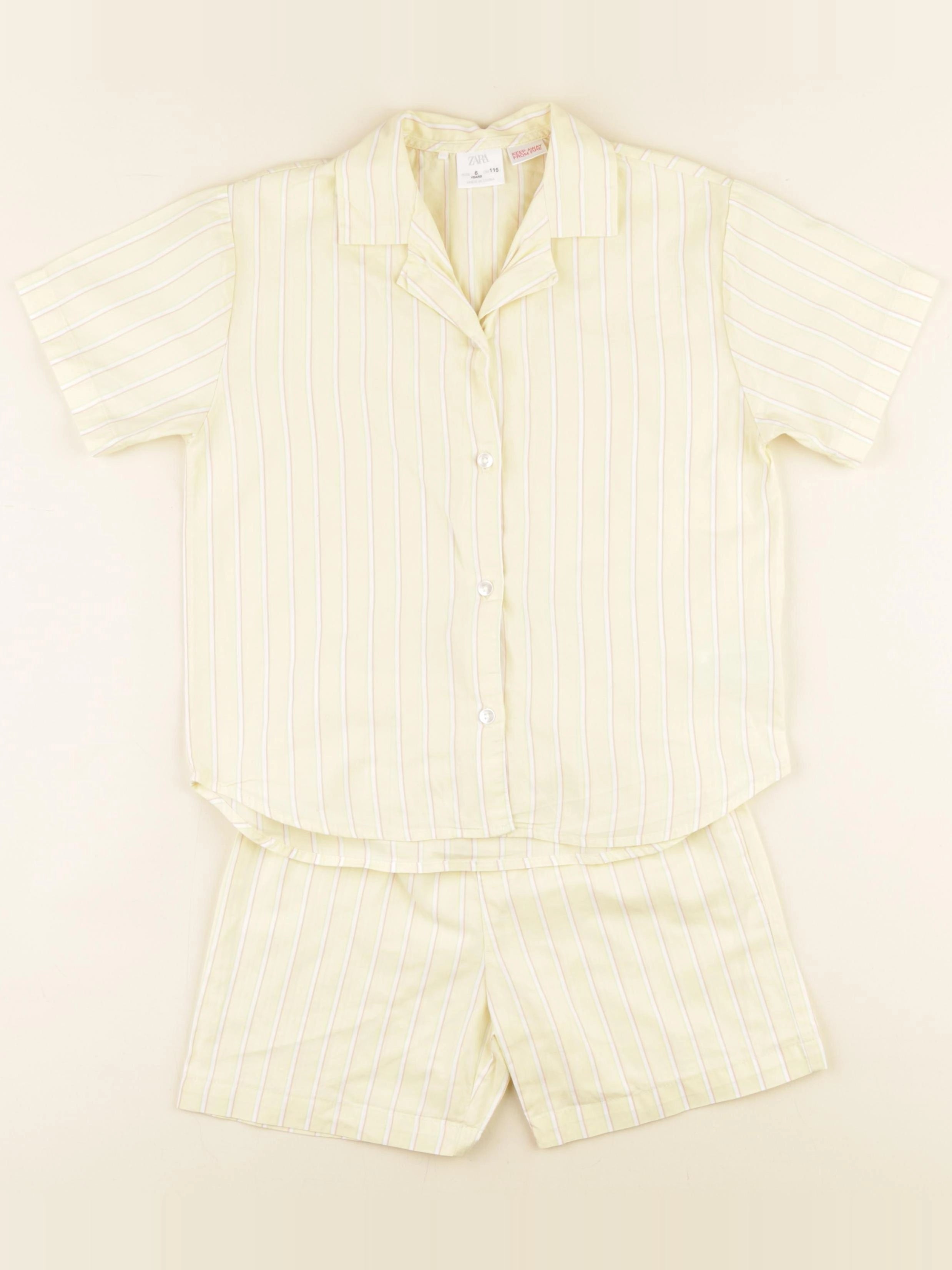 Zara - pyjama coton jaune - 6 ans