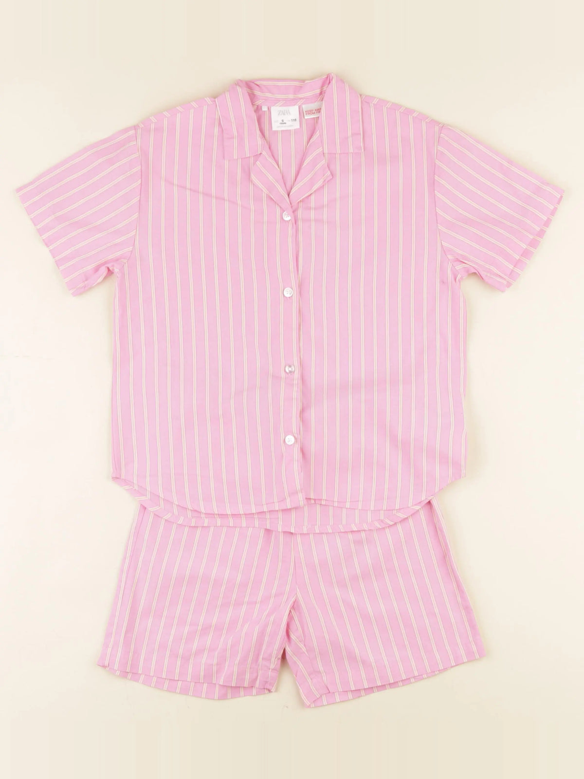 Zara - pyjama coton rose - 6 ans