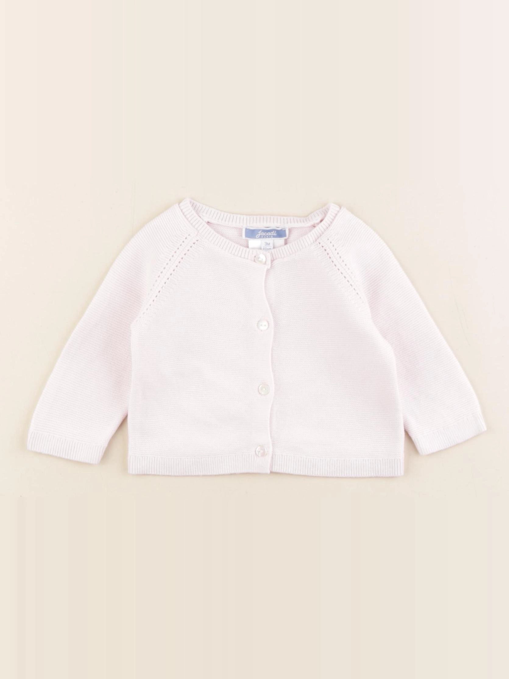 Jacadi - gilet rose - 3 mois