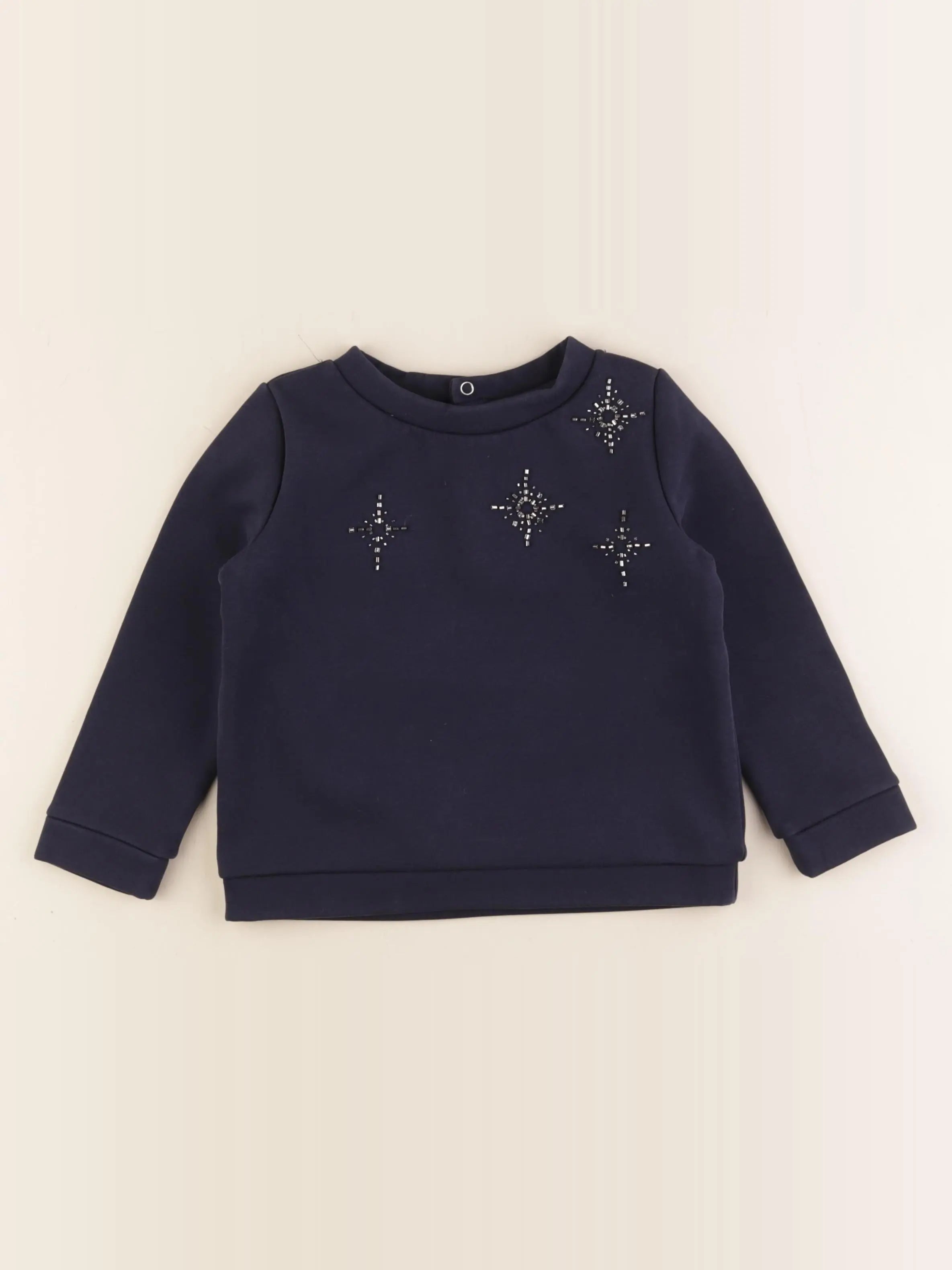 Jacadi - sweat bleu - 4 ans